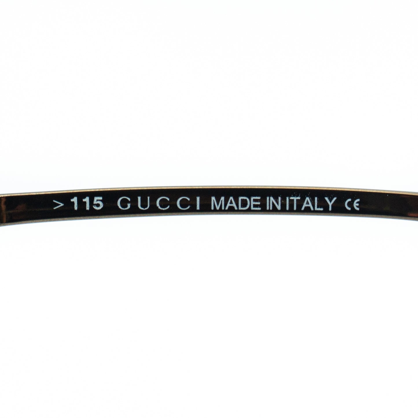 GUCCI GG 1709/S Brown Shield Rimless Sunglasses Vintage