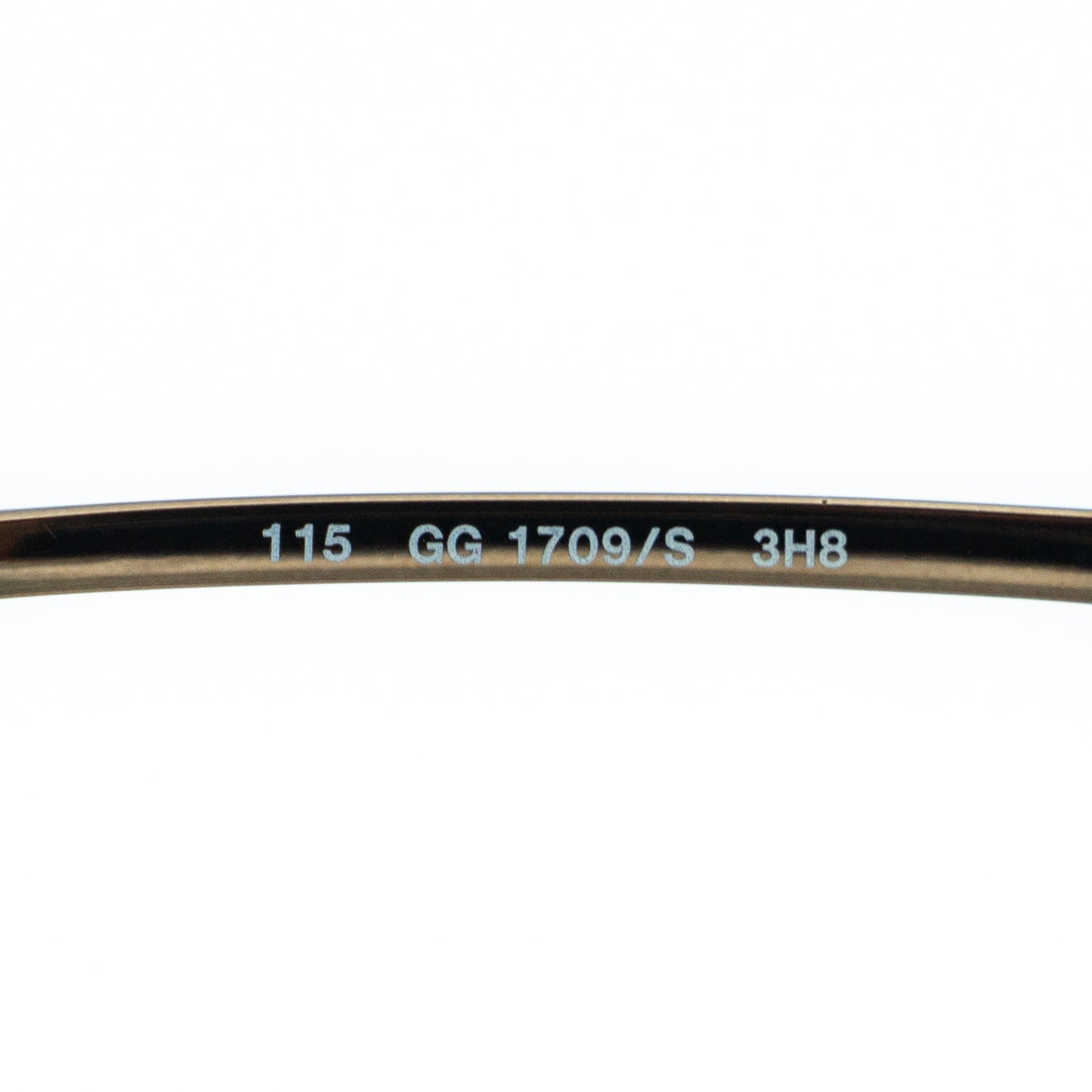 GUCCI GG 1709/S Brown Shield Rimless Sunglasses Vintage