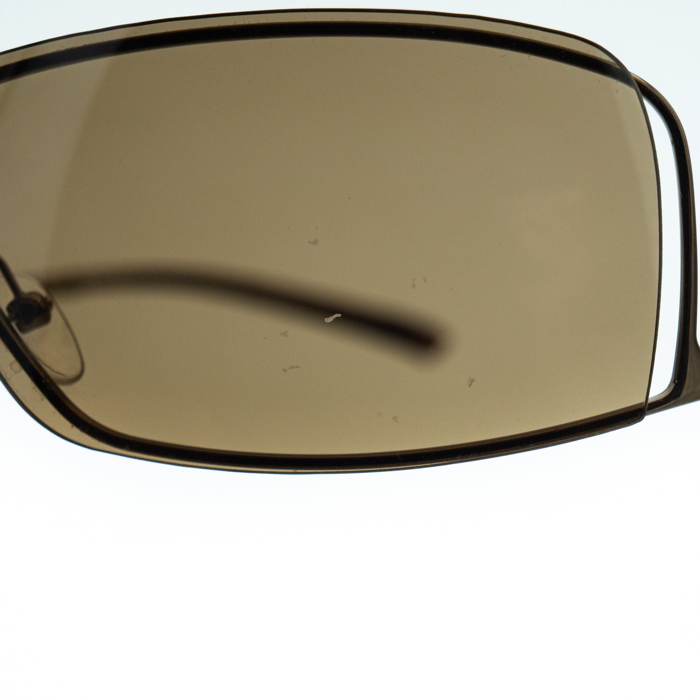GUCCI GG 1709/S Brown Shield Rimless Sunglasses Vintage