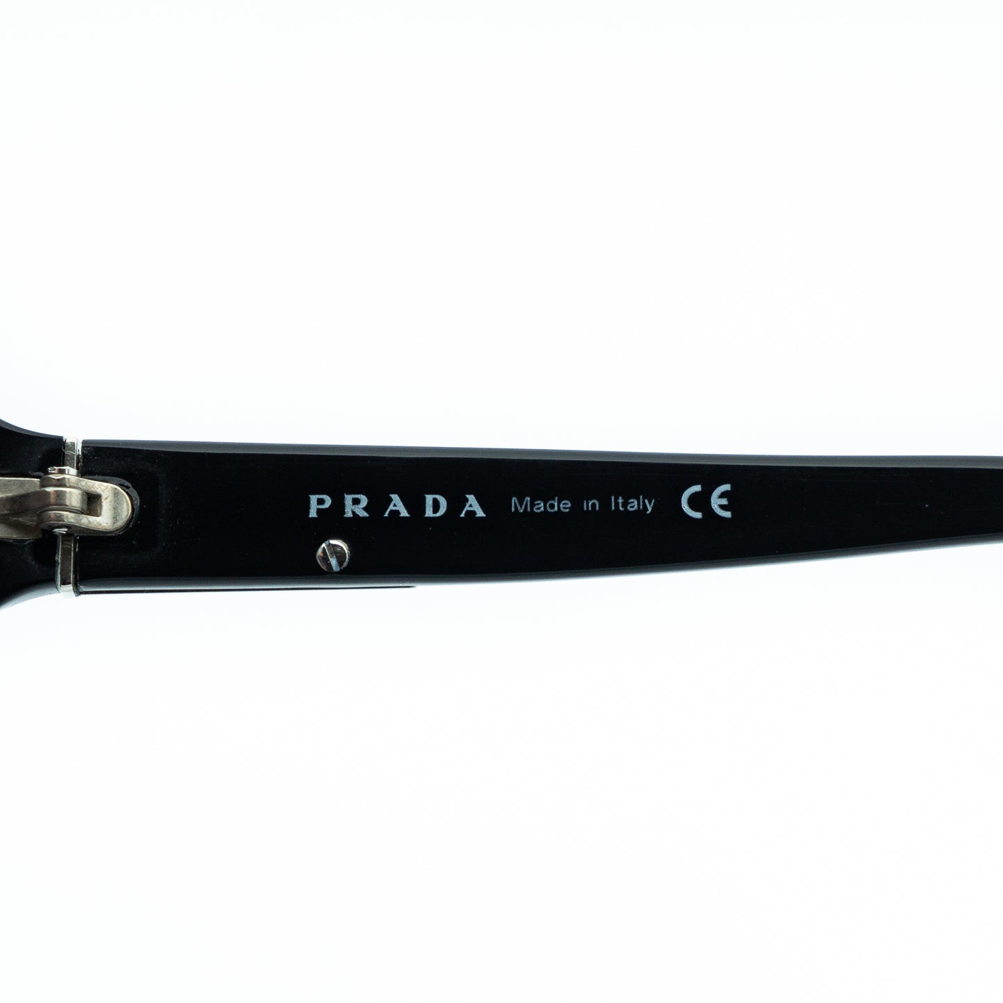 PRADA SPR24G Black Rectangle Sunglasses Vintage