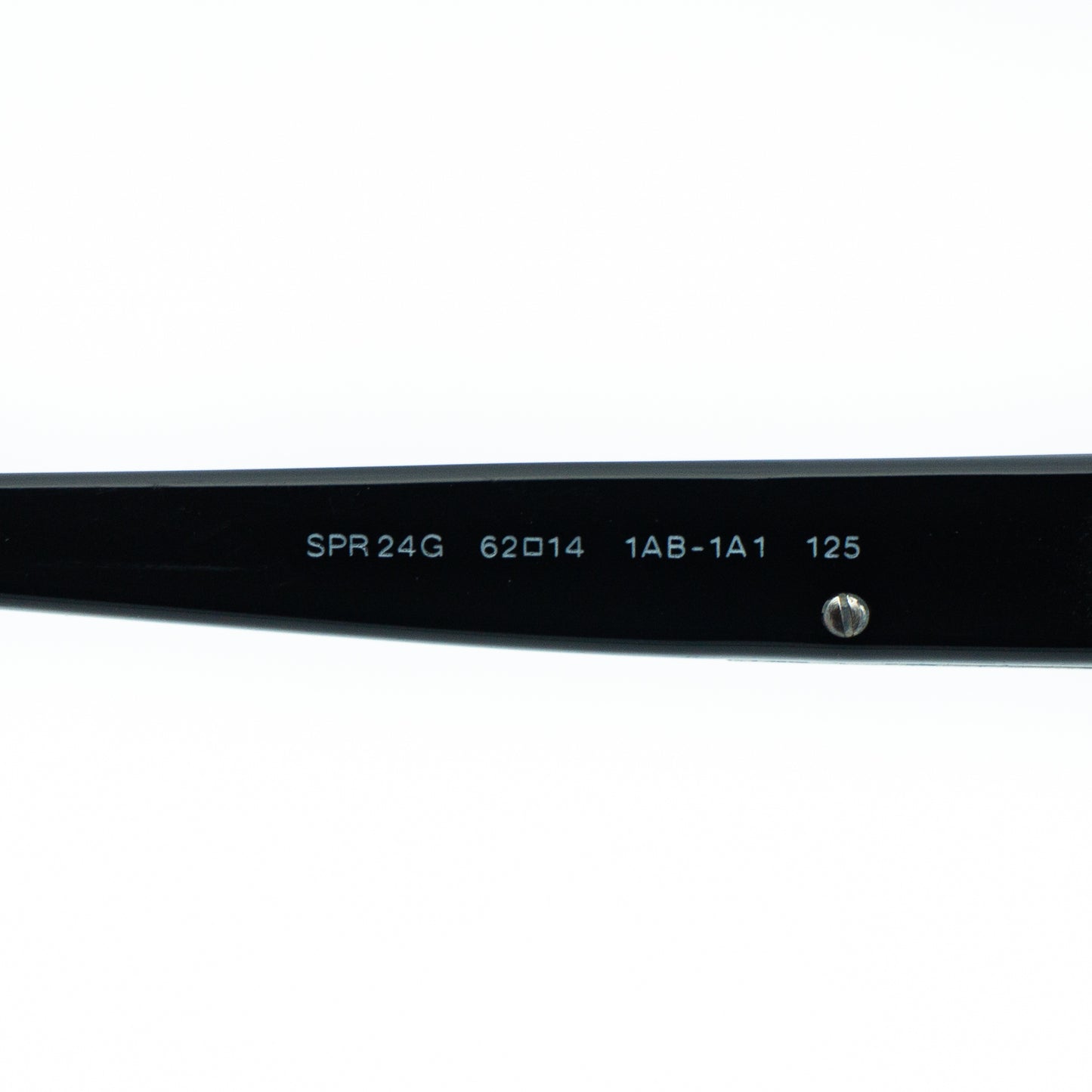 PRADA SPR24G Black Rectangle Sunglasses Vintage
