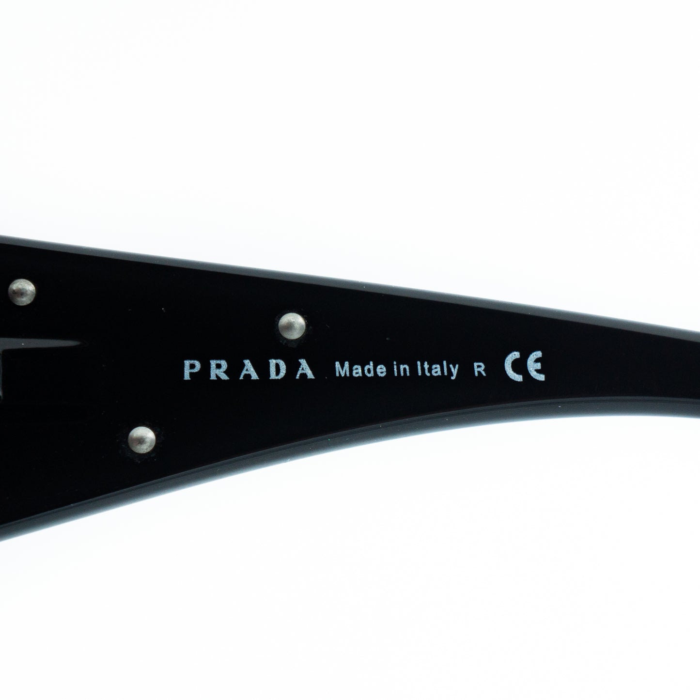 PRADA SPR57L Black Shield Mask Sunglasses Vintage