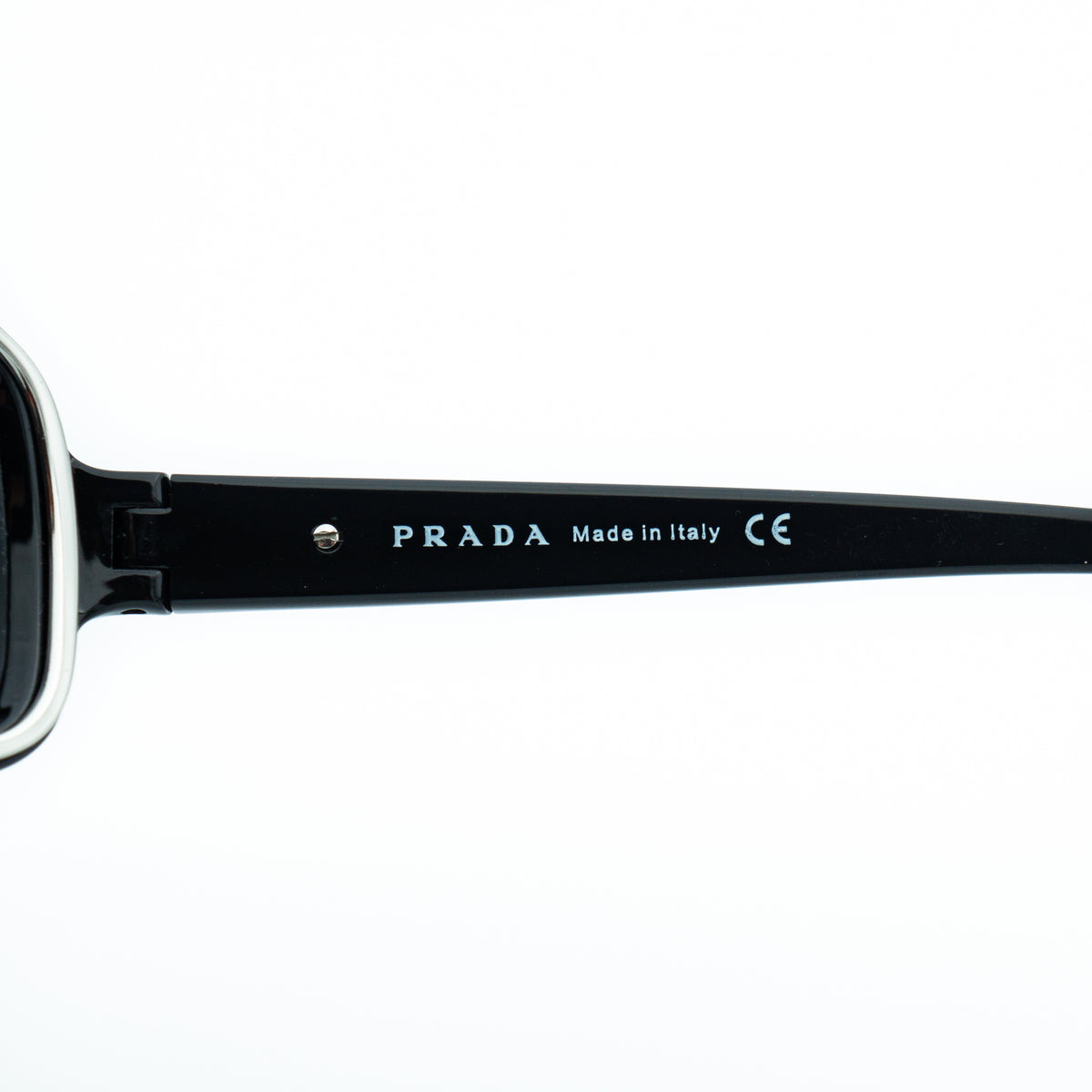 PRADA SPR10D Shield Mask Black Sunglasses Vintage