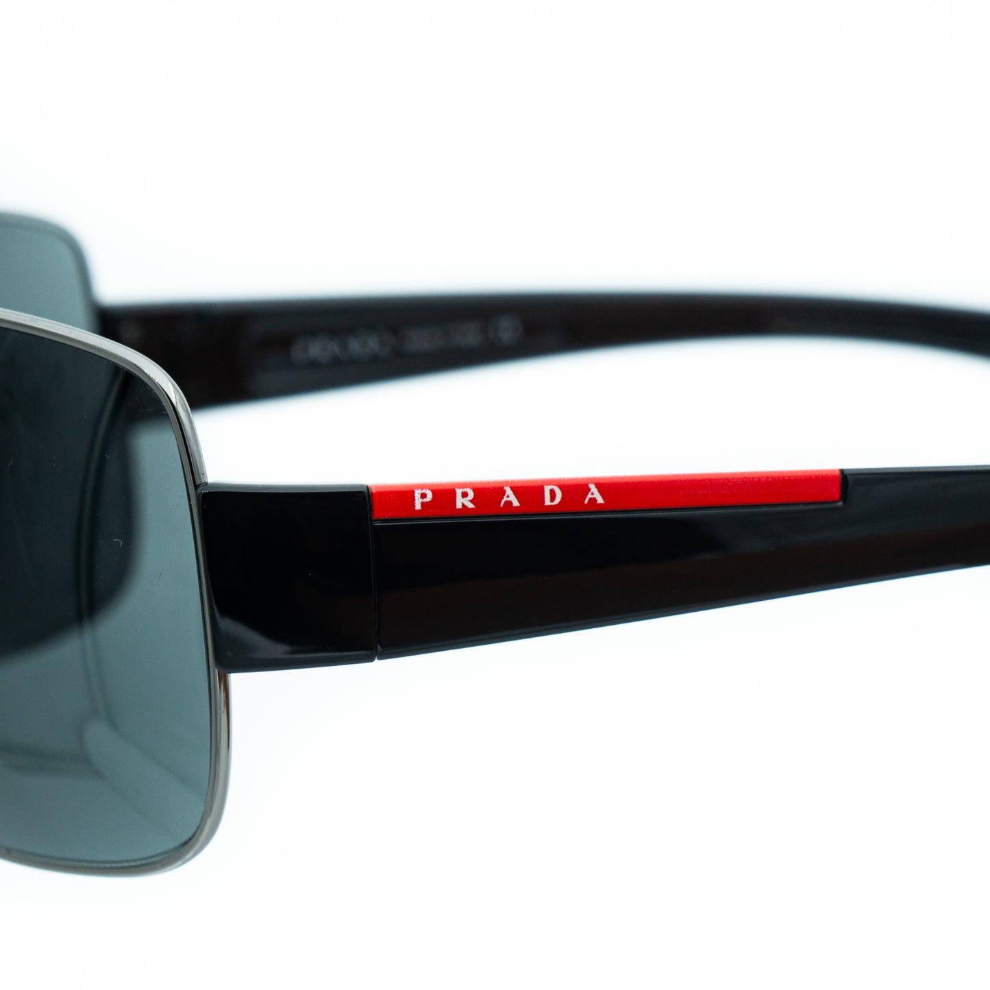 PRADA SPS57G Black Shield Mask Sunglasses Vintage