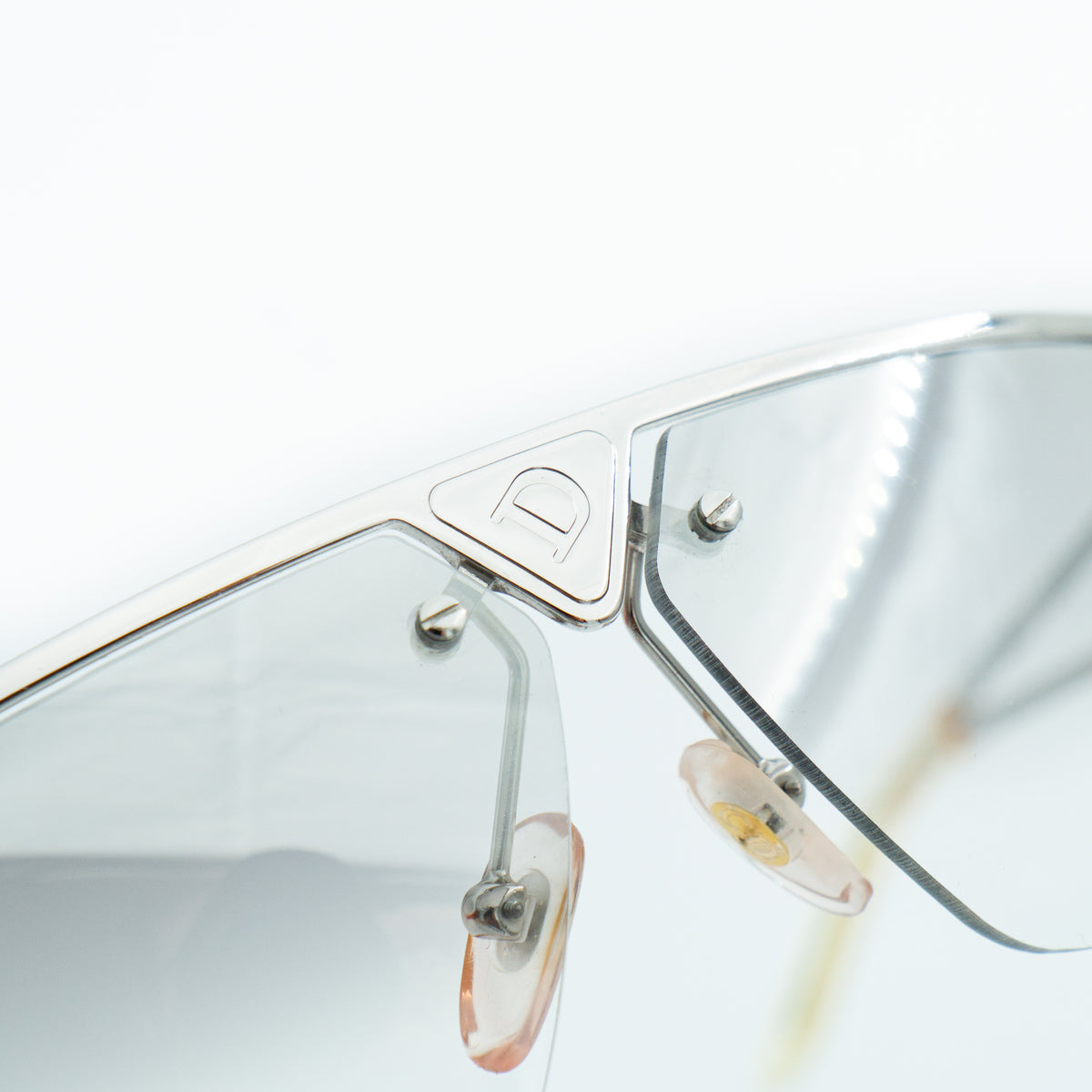 Christian Dior CLUBBING Rimless Silver Sunglasses Vintage