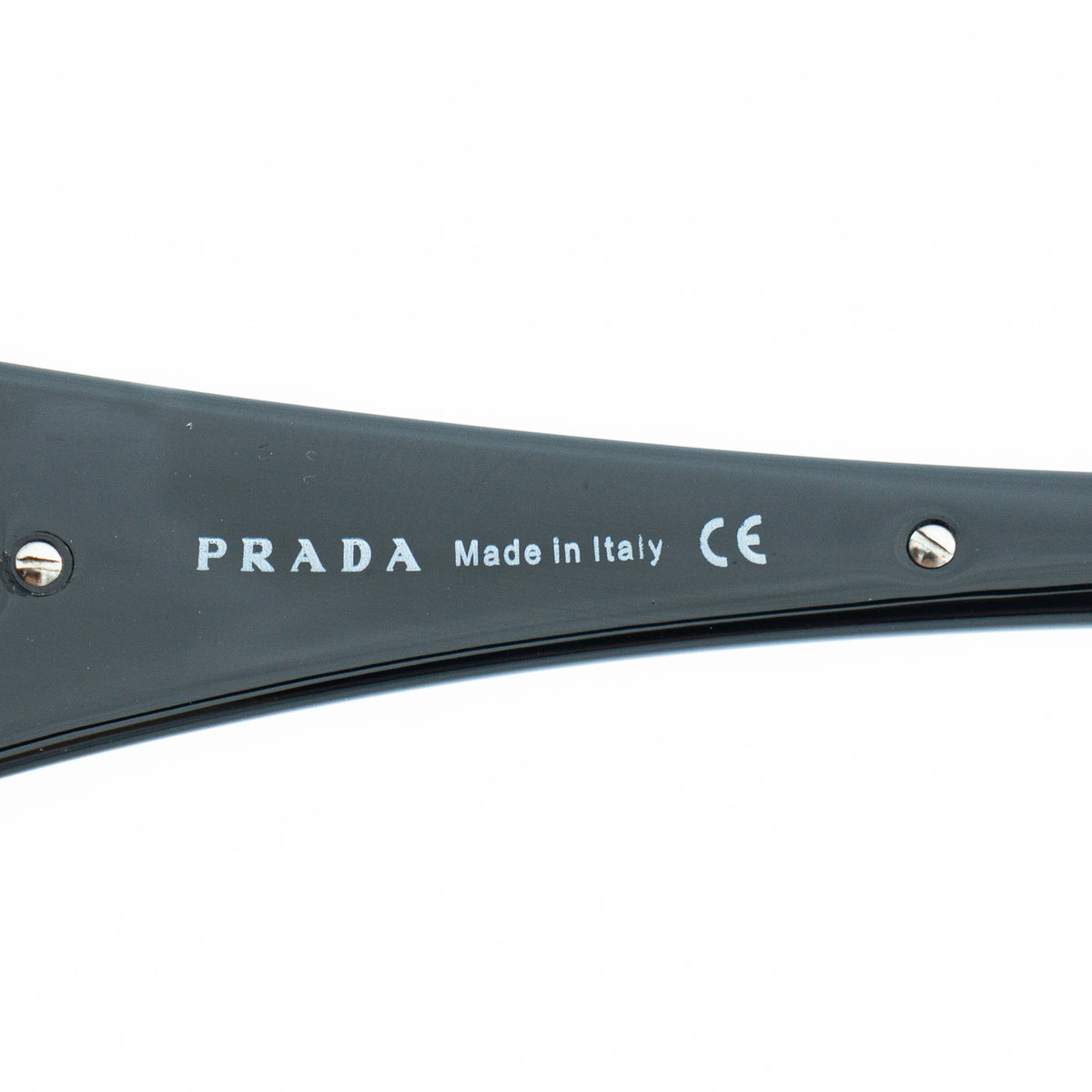 PRADA SPR52H Black White Shield Mask Sunglasses Vintage