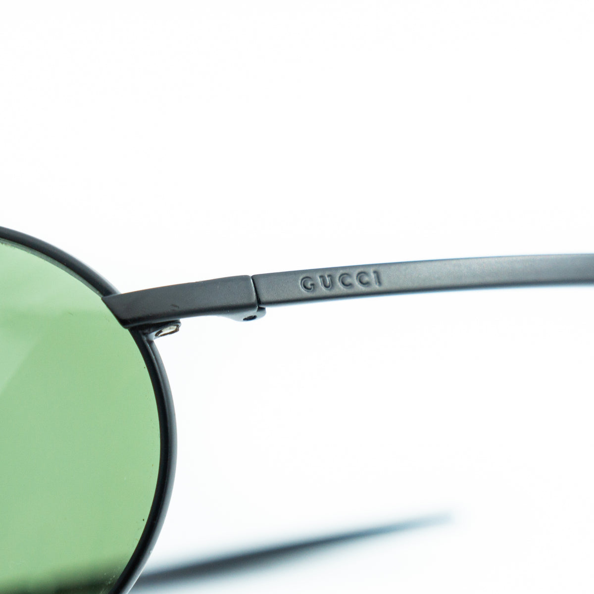 GUCCI GG 1662/S Green Oval Sunglasses Vintage