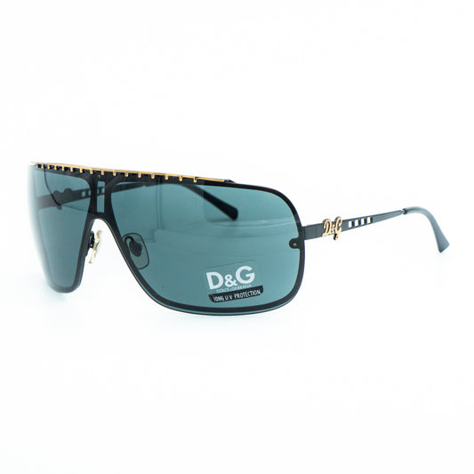 Dolce & Gabbana 6017 Black Shield Mask Sunglasses Vintage