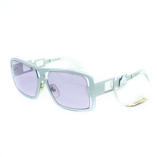 Dolce & Gabbana DG 131S Silver Square Sunglasses Vintage 