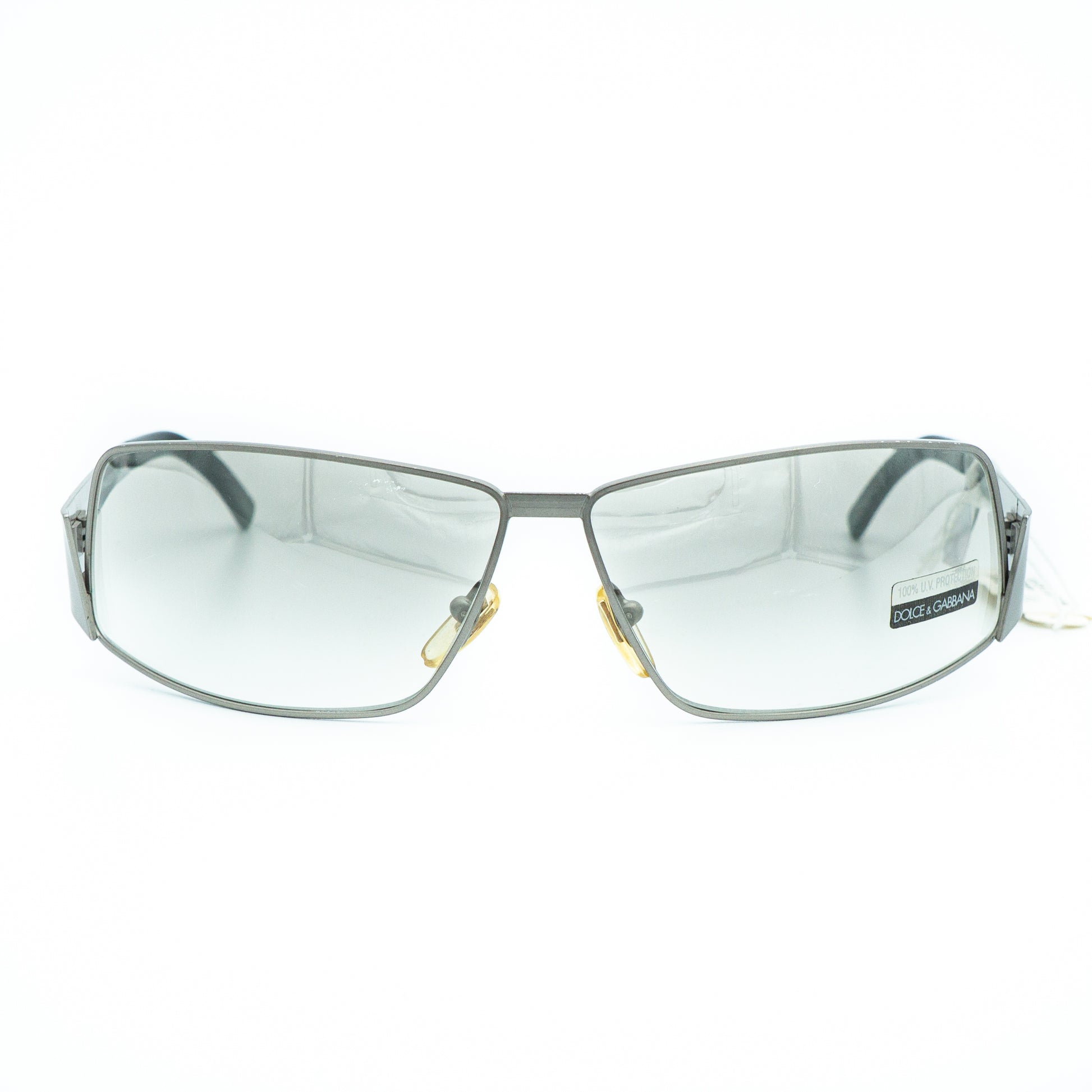 Dolce & Gabbana DG 381S Silver Metal Sunglasses Vintage