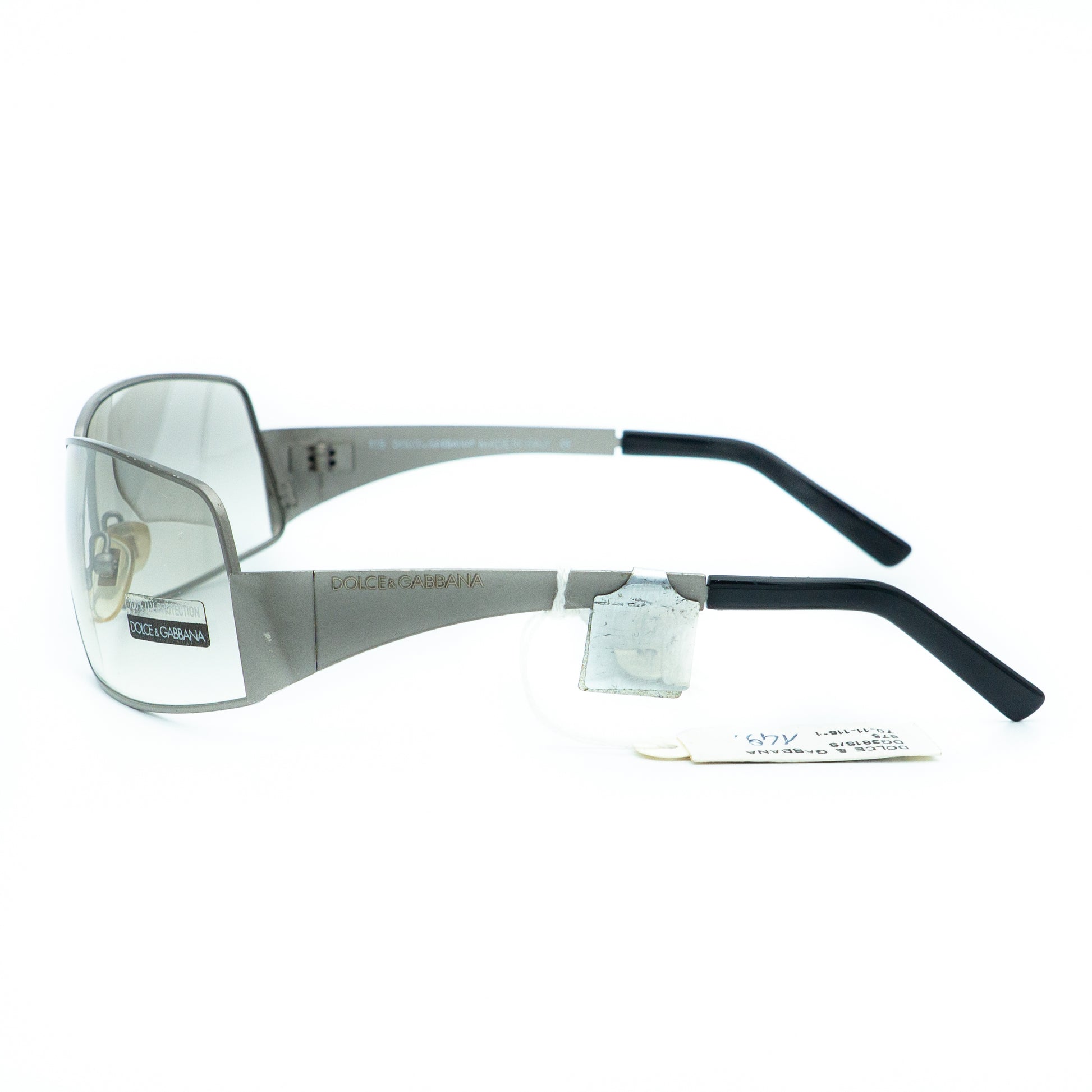 Dolce & Gabbana DG 381S Silver Metal Sunglasses Vintage