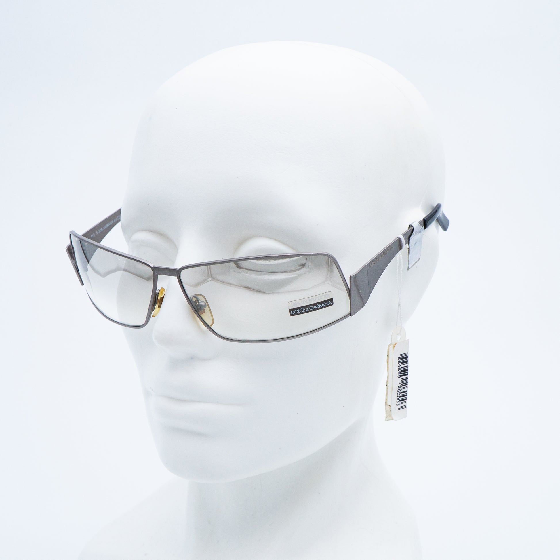 Dolce & Gabbana DG 381S Silver Metal Sunglasses Vintage