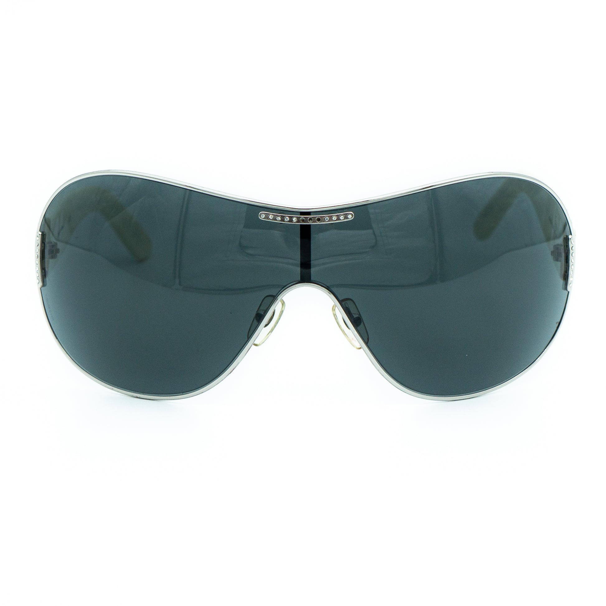 Dolce & Gabbana DG 6022-B White Shield Sunglasses Vintage
