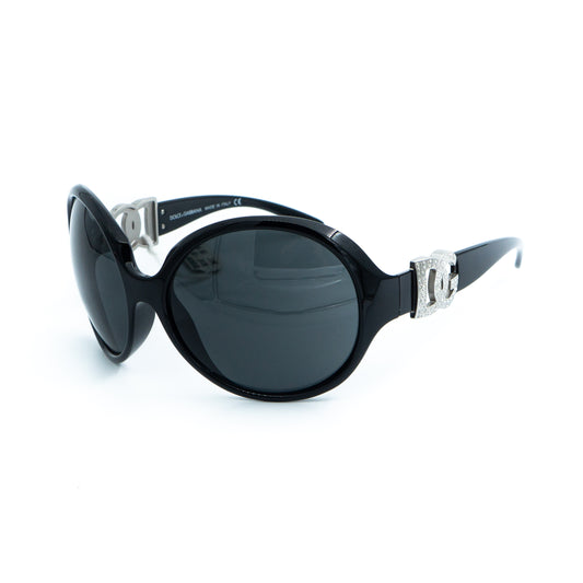 Dolce & Gabbana DG 6030B Black Oversized Sunglasses Vintage