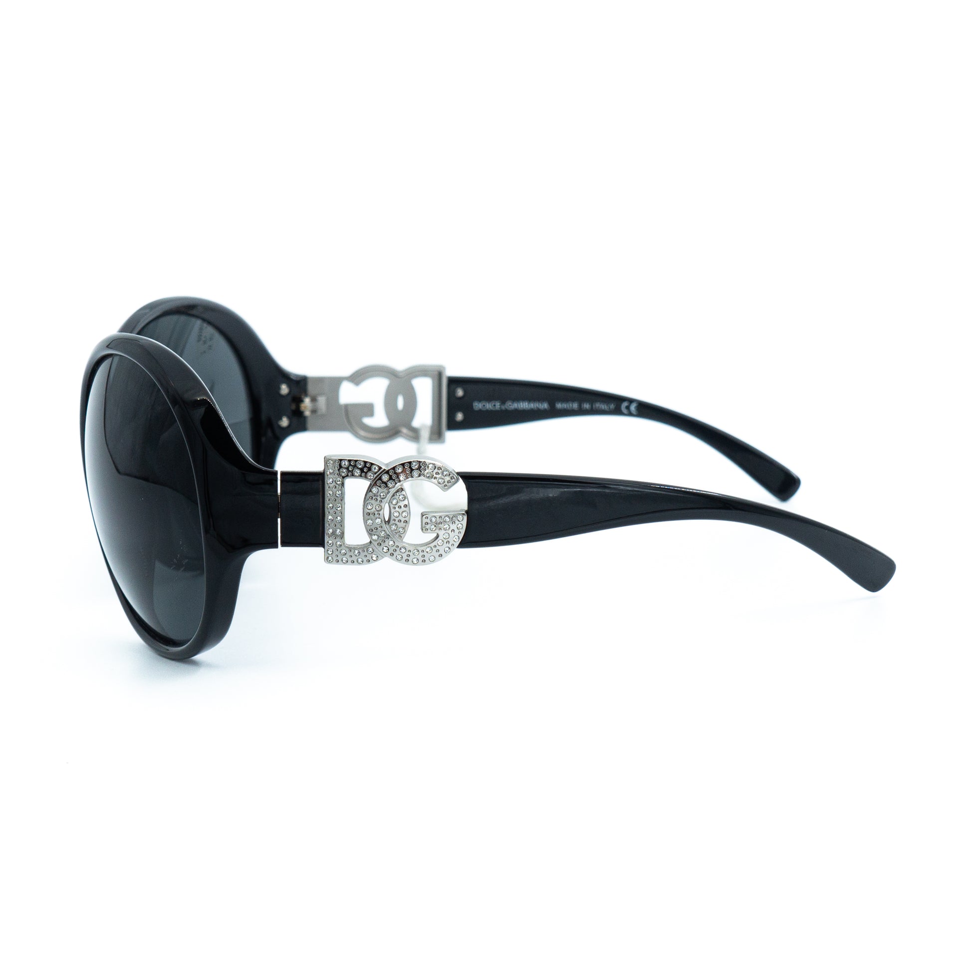 Dolce & Gabbana DG 6030B Black Oversized Sunglasses Vintage