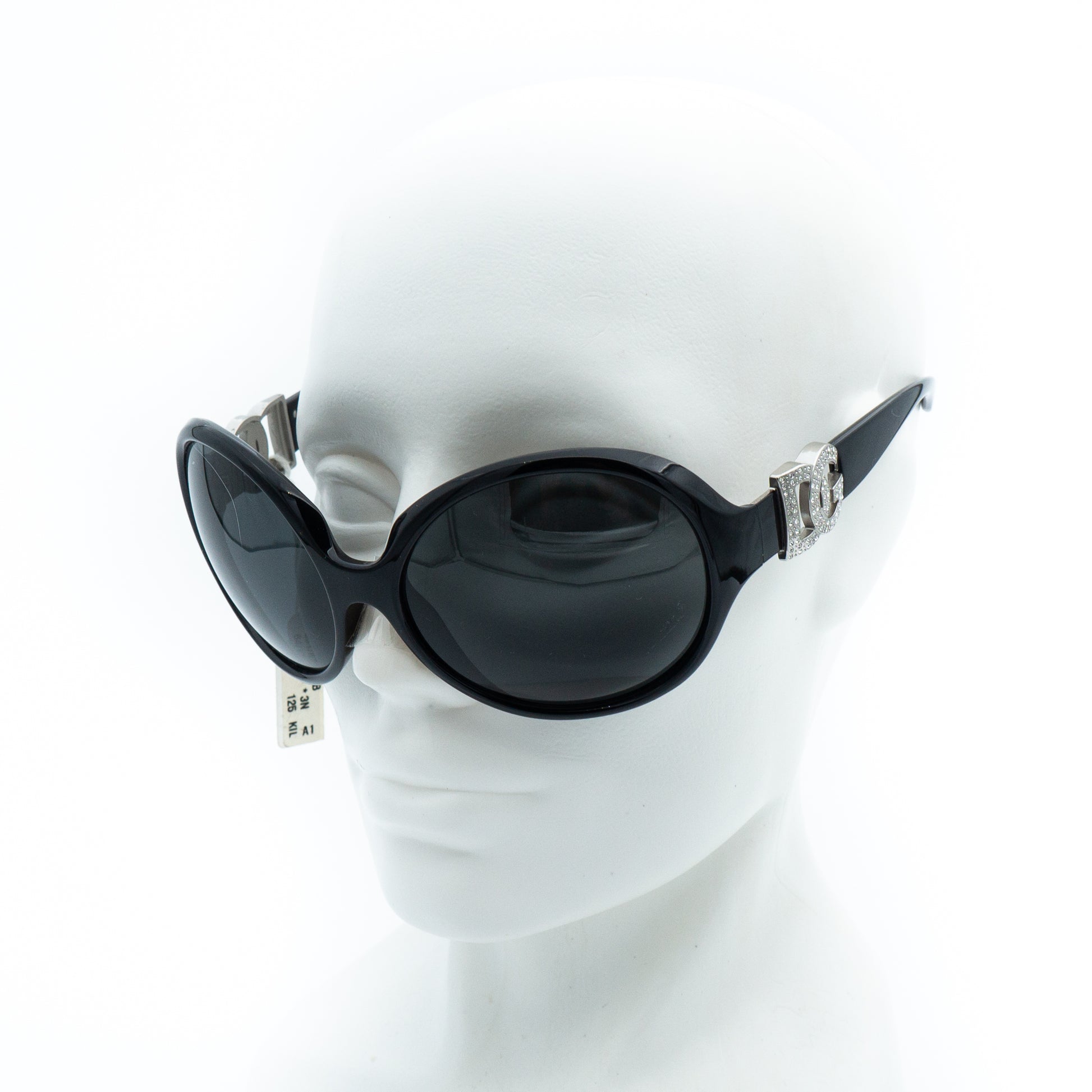 Dolce & Gabbana DG 6030B Black Oversized Sunglasses Vintage