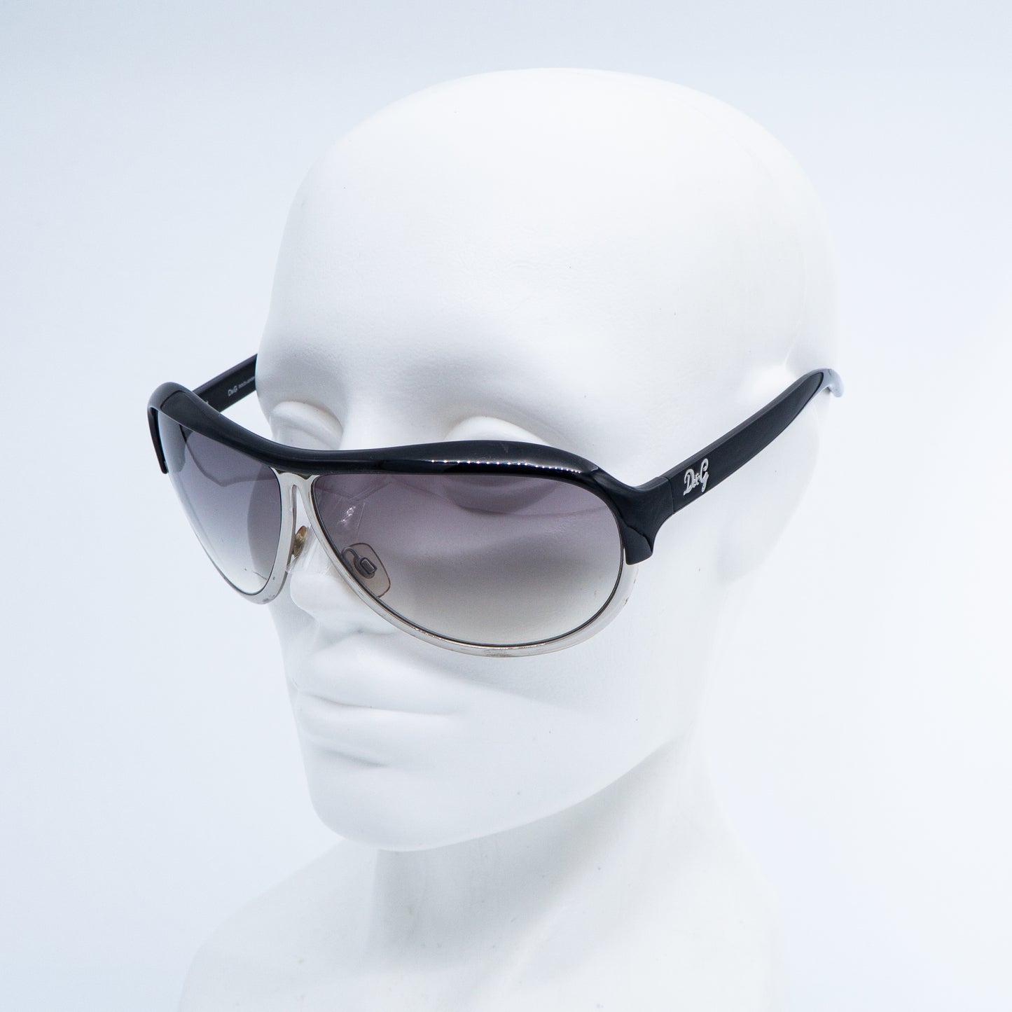 Dolce & Gabbana DG 8022 Black Mask Sunglasses Vintage