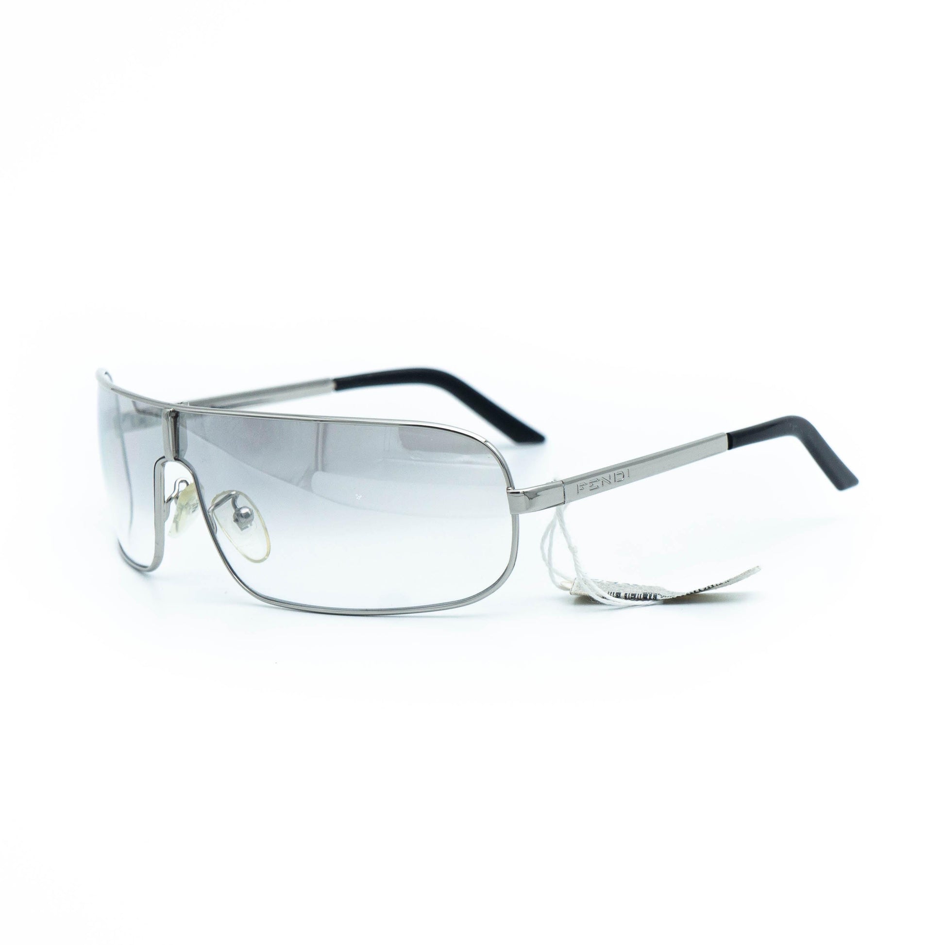 FENDI SL 7222 silver shield mask vintage sunglasses