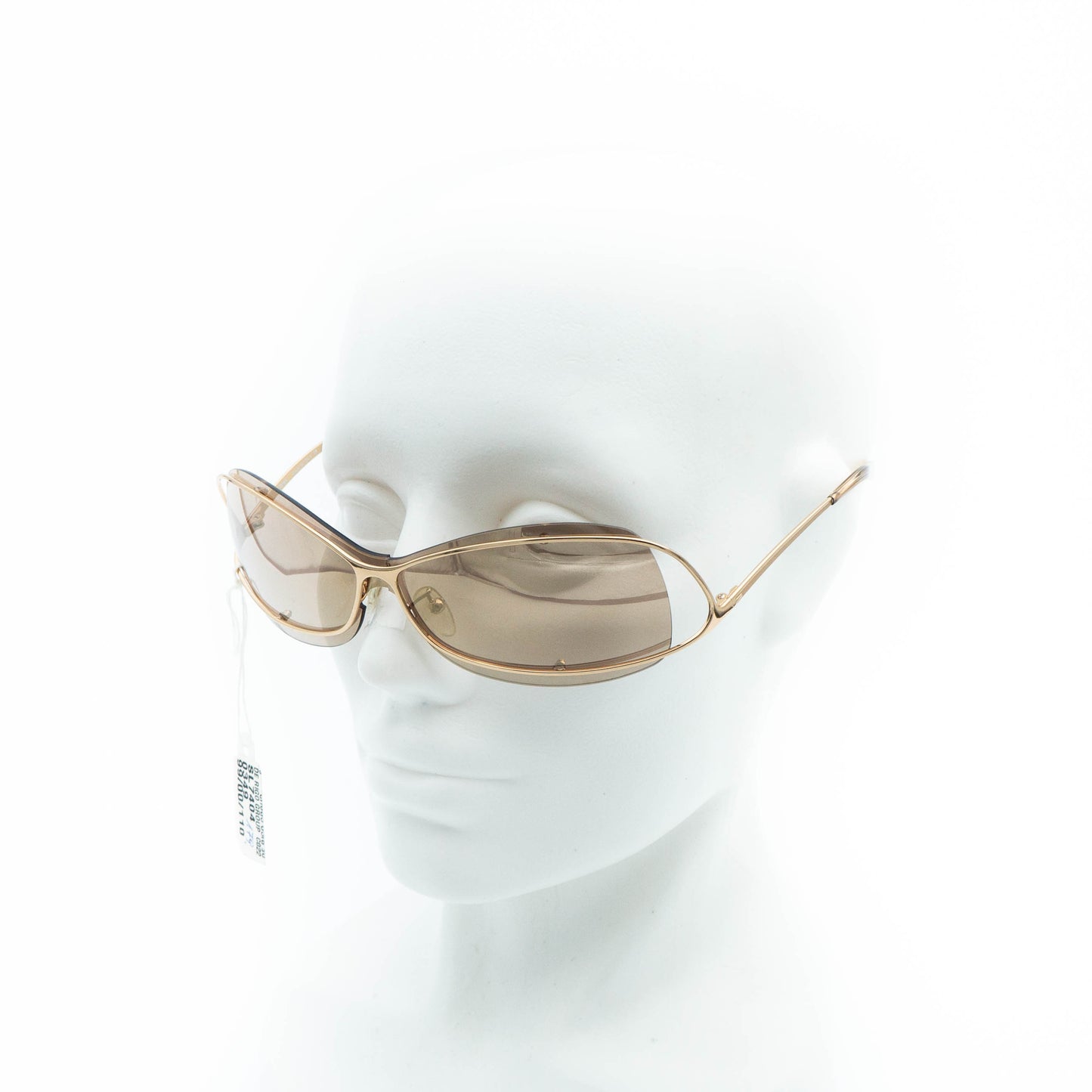 FENDI SL 7404 Gold Shield Metal Sunglasses Vintage