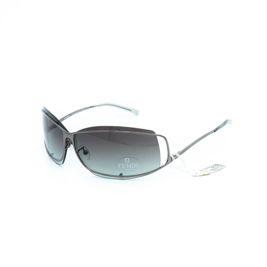 FENDI SL 7405 Silver Shield Metal Sunglasses Vintage