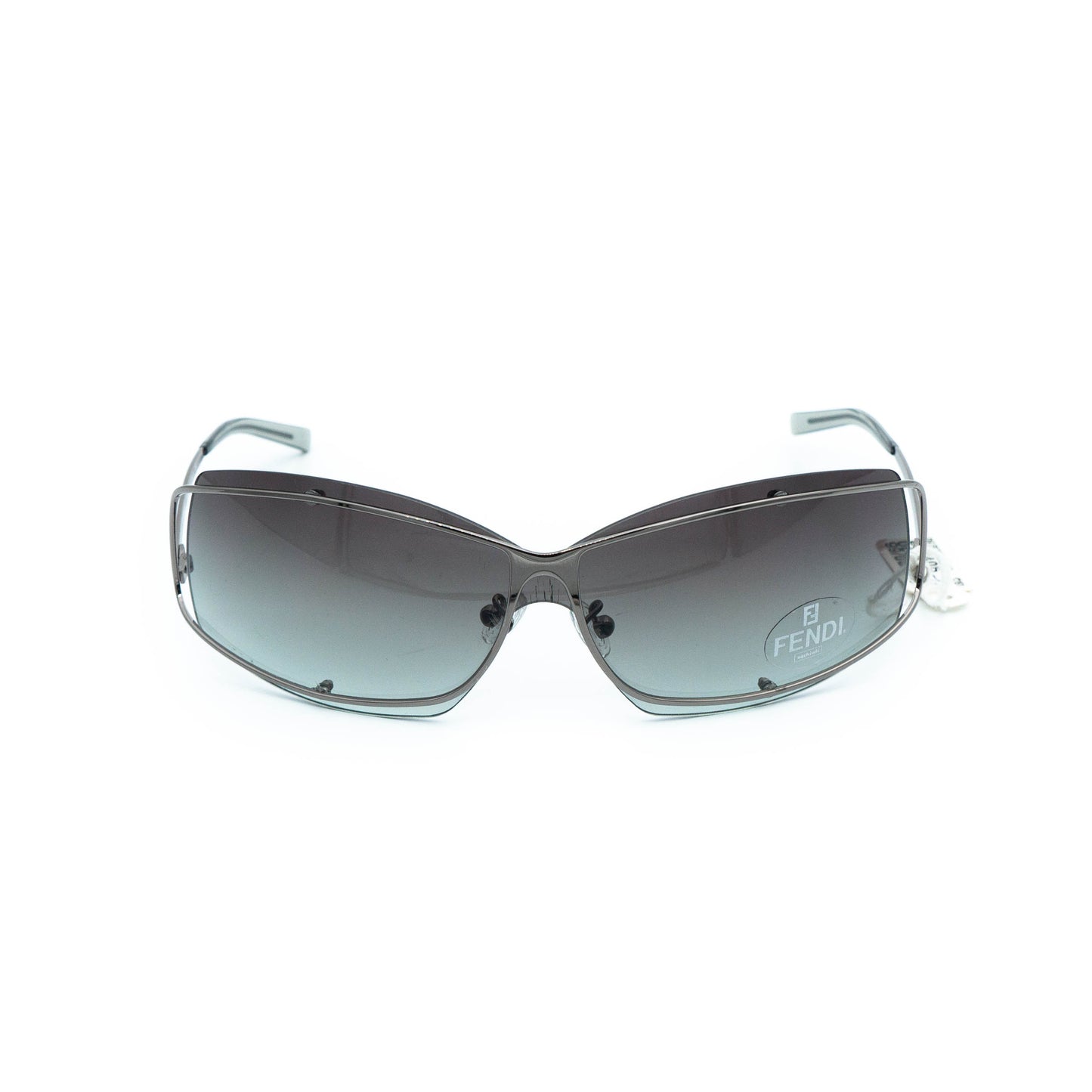 FENDI SL 7405 Silver Shield Metal Sunglasses Vintage
