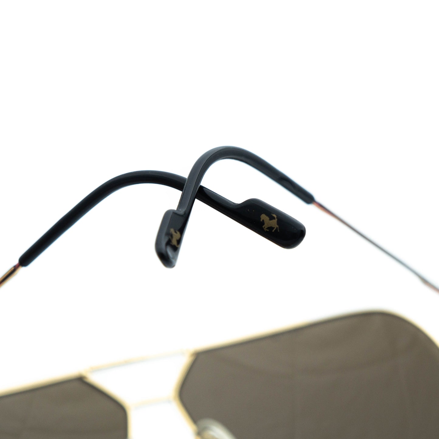 FERRARI F66/S Gold Oversized Sunglasses Vintage