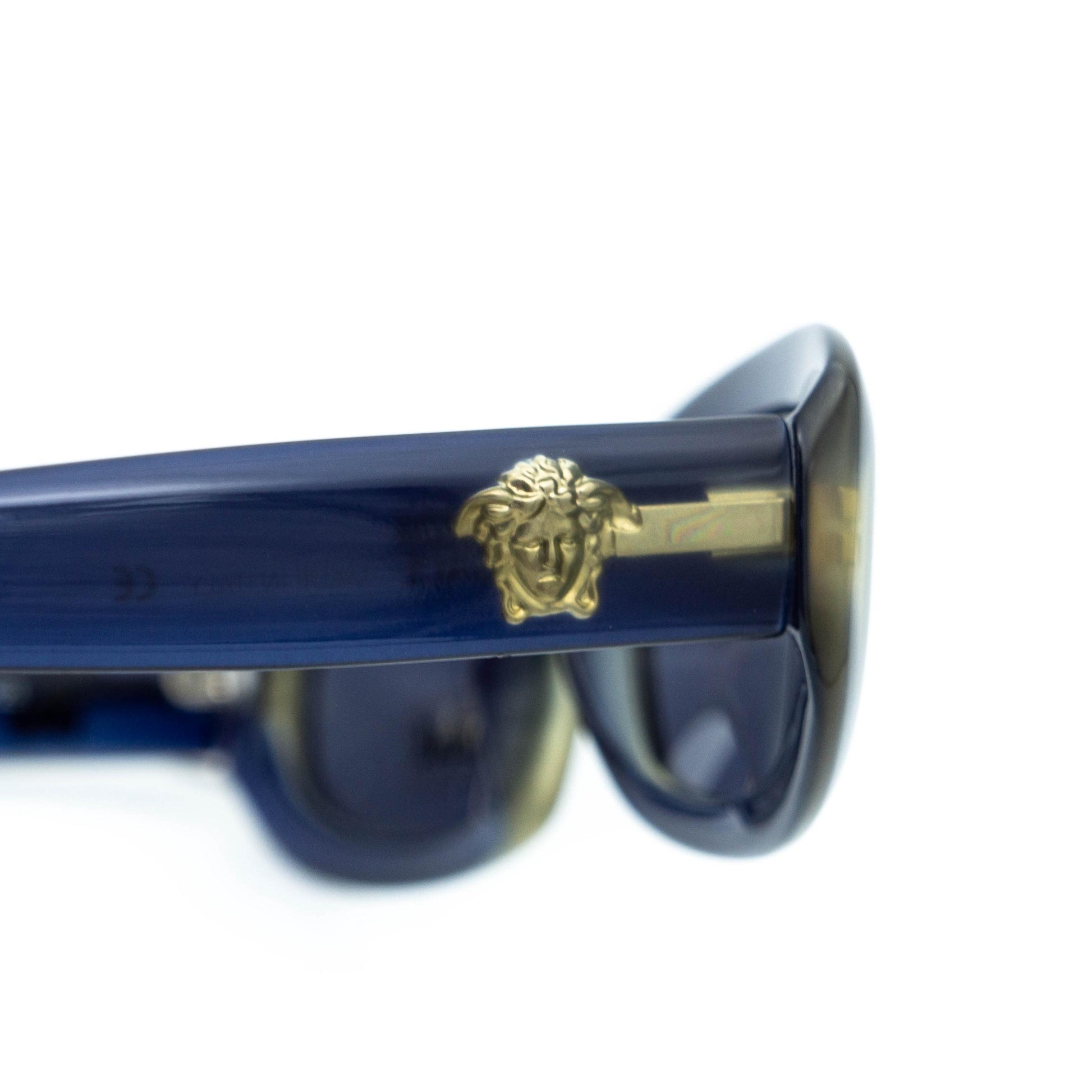 GIANNI VERSACE mod 308 Medusa Blue Sunglasses Vintage