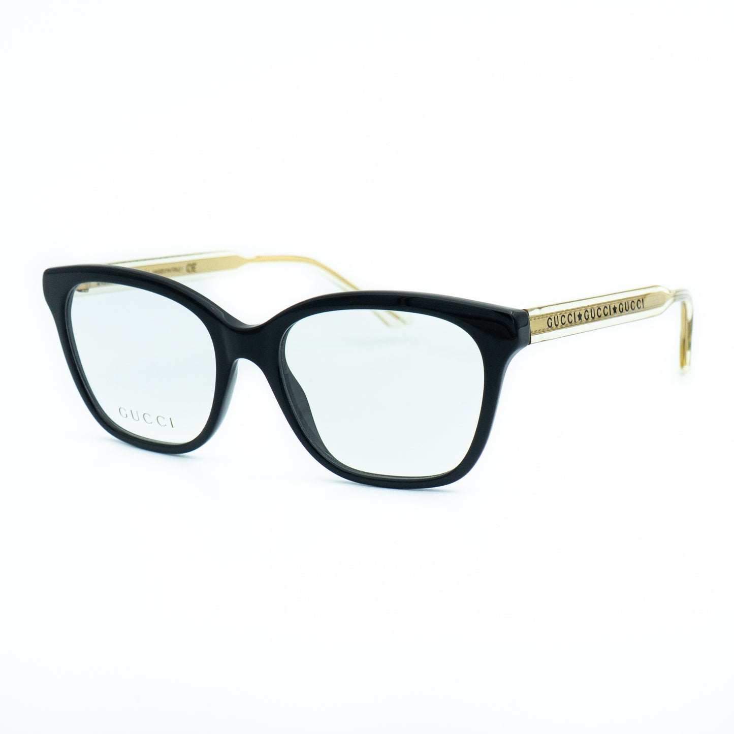 GUCCI GG0566O Black Gold Eye Glasses Frame
