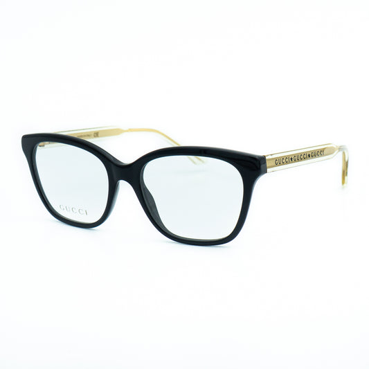 GUCCI GG0566O Black Gold Eye Glasses Frame