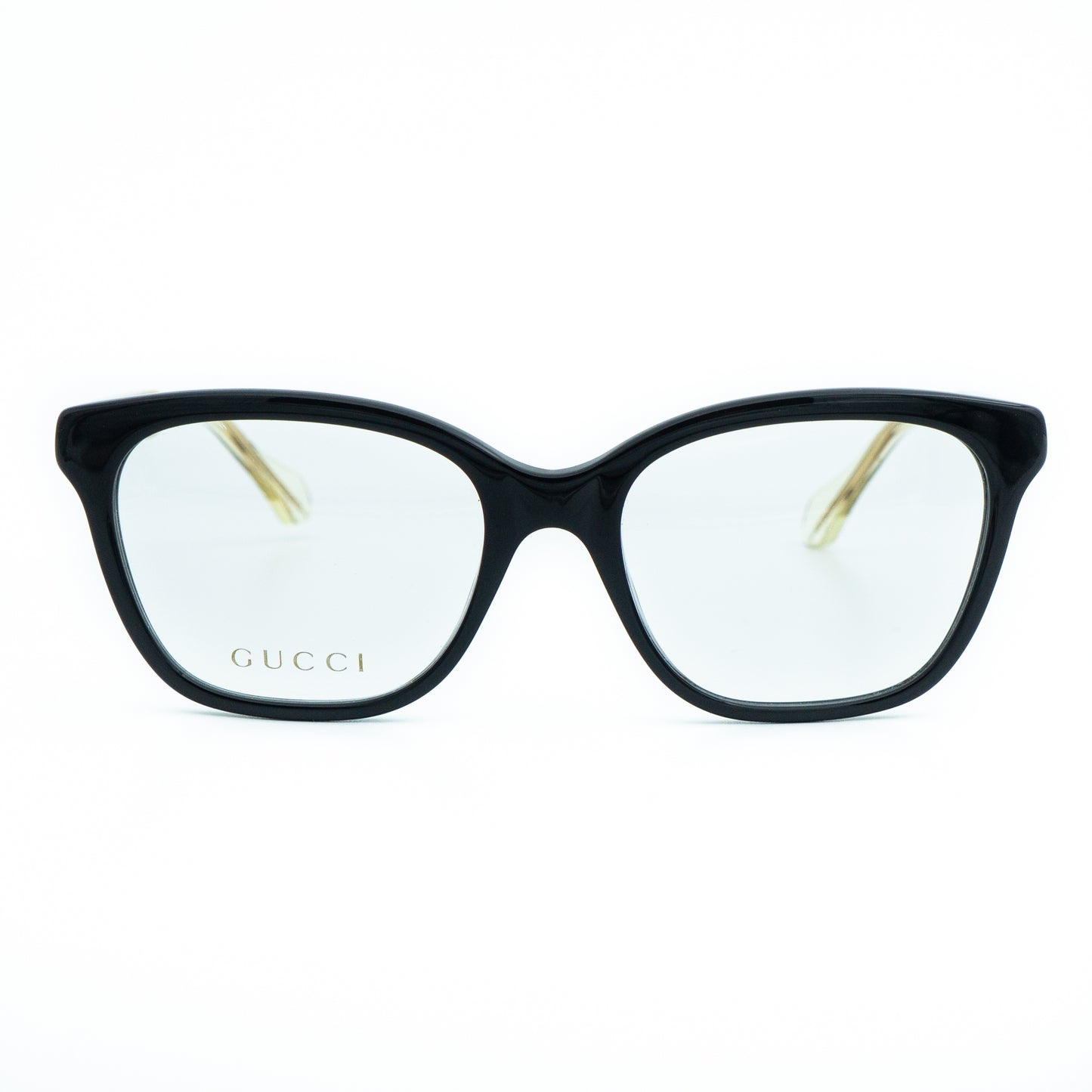 GUCCI GG0566O Black Gold Eye Glasses Frame