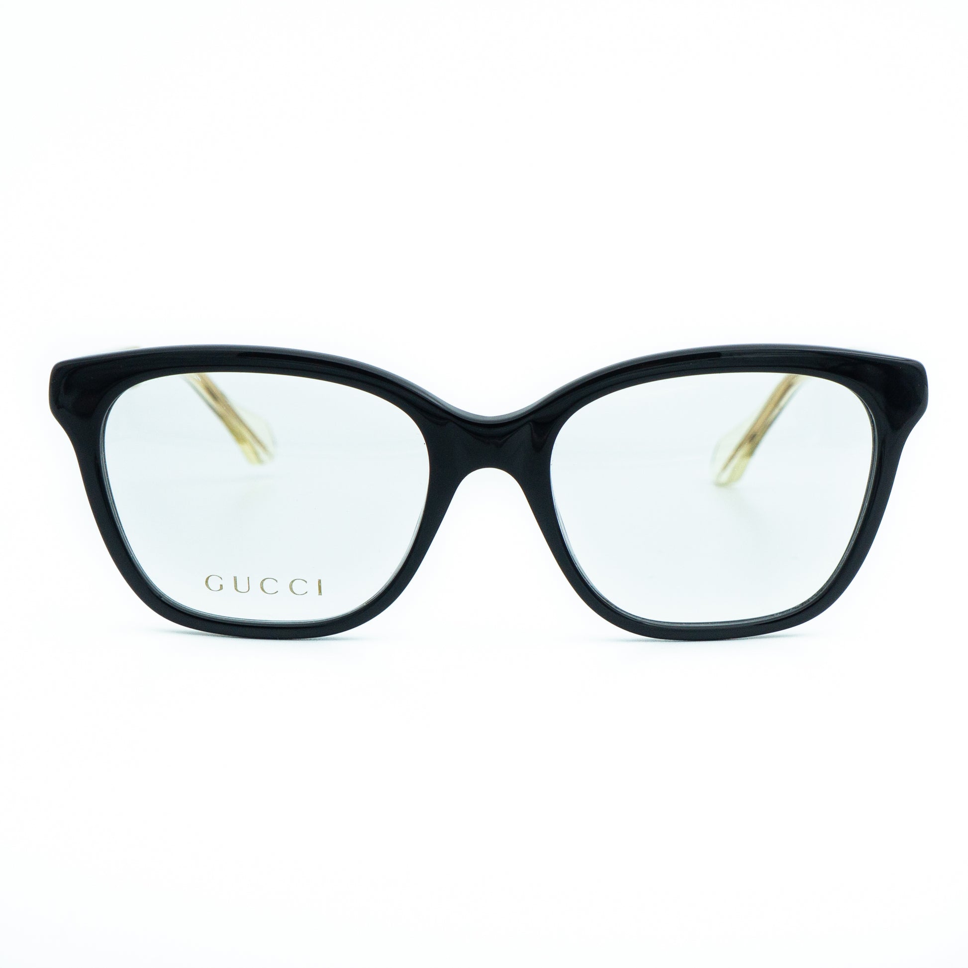 GUCCI GG0566O Black Gold Eye Glasses Frame