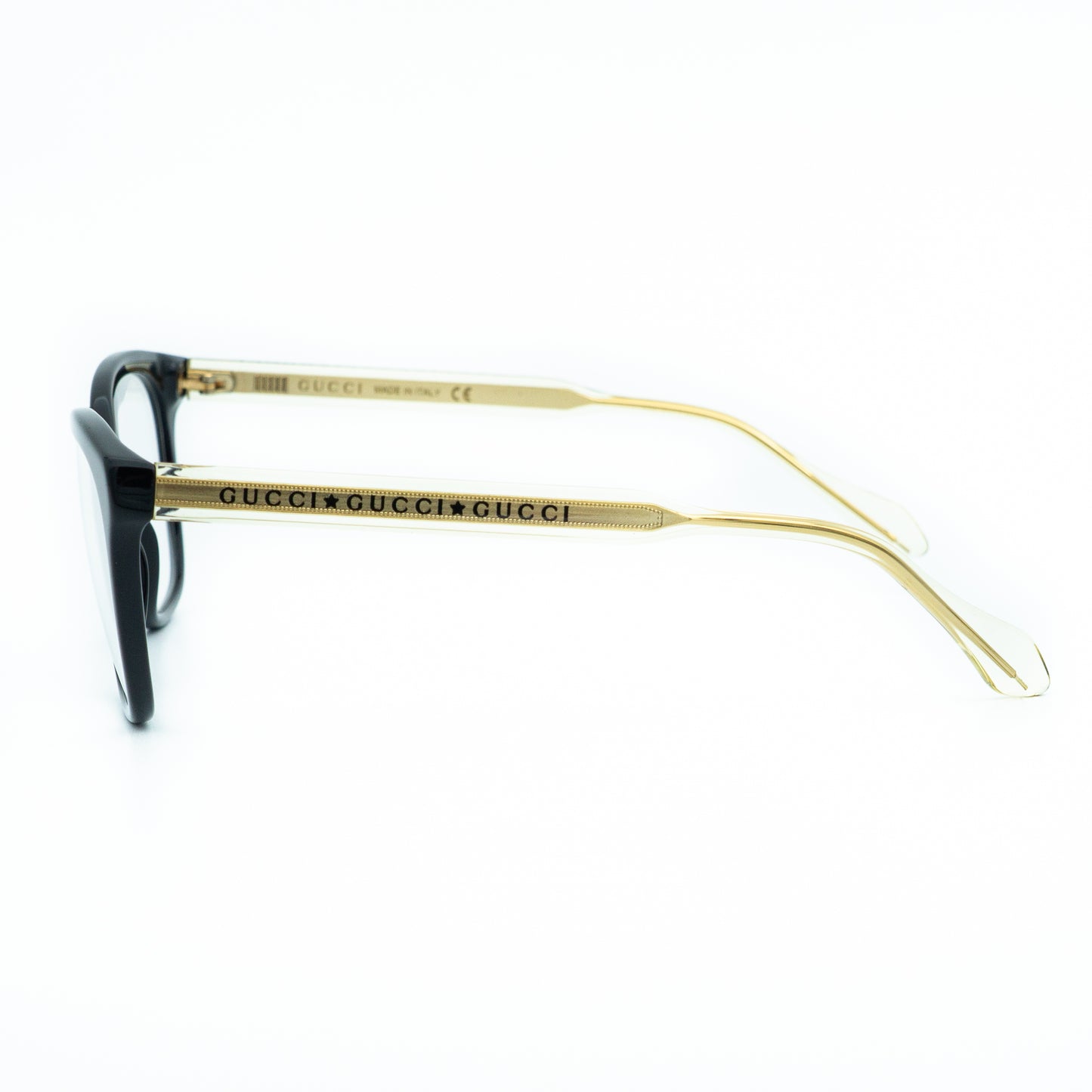 GUCCI GG0566O Black Gold Eye Glasses Frame