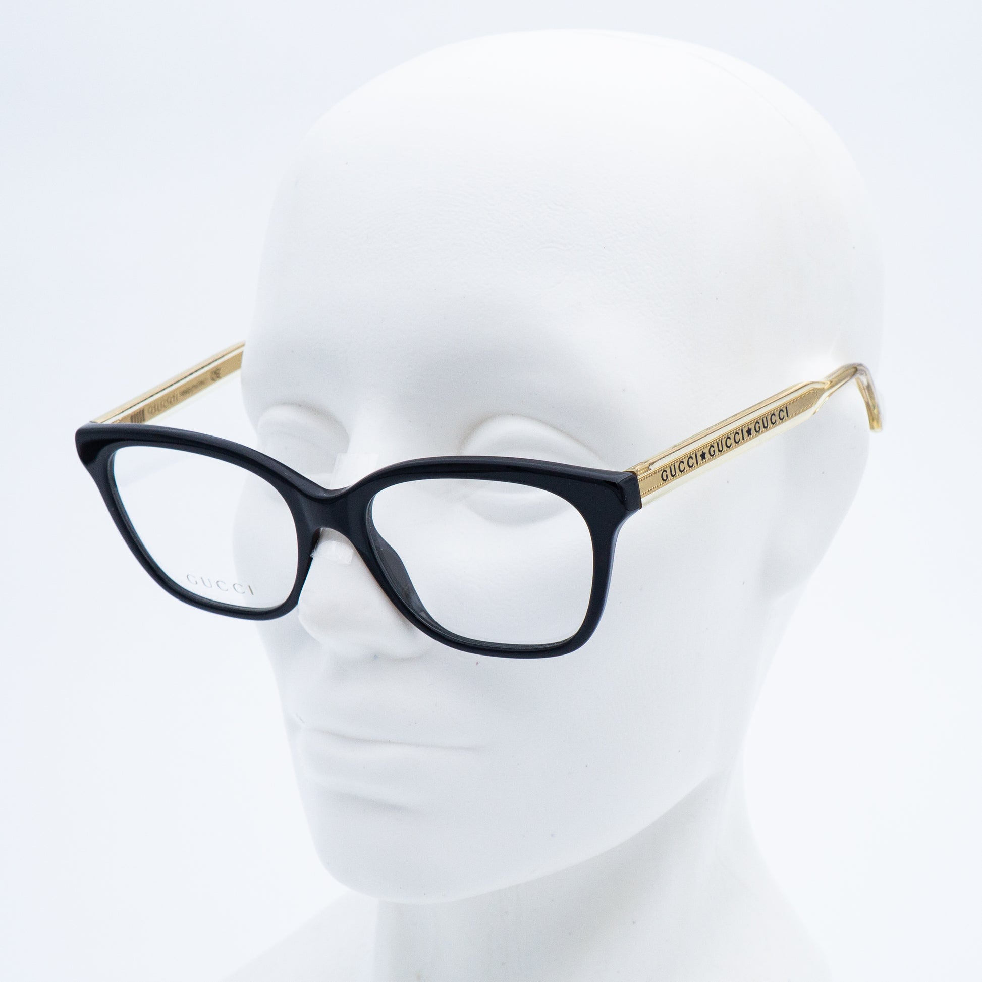 GUCCI GG0566O Black Gold Eye Glasses Frame
