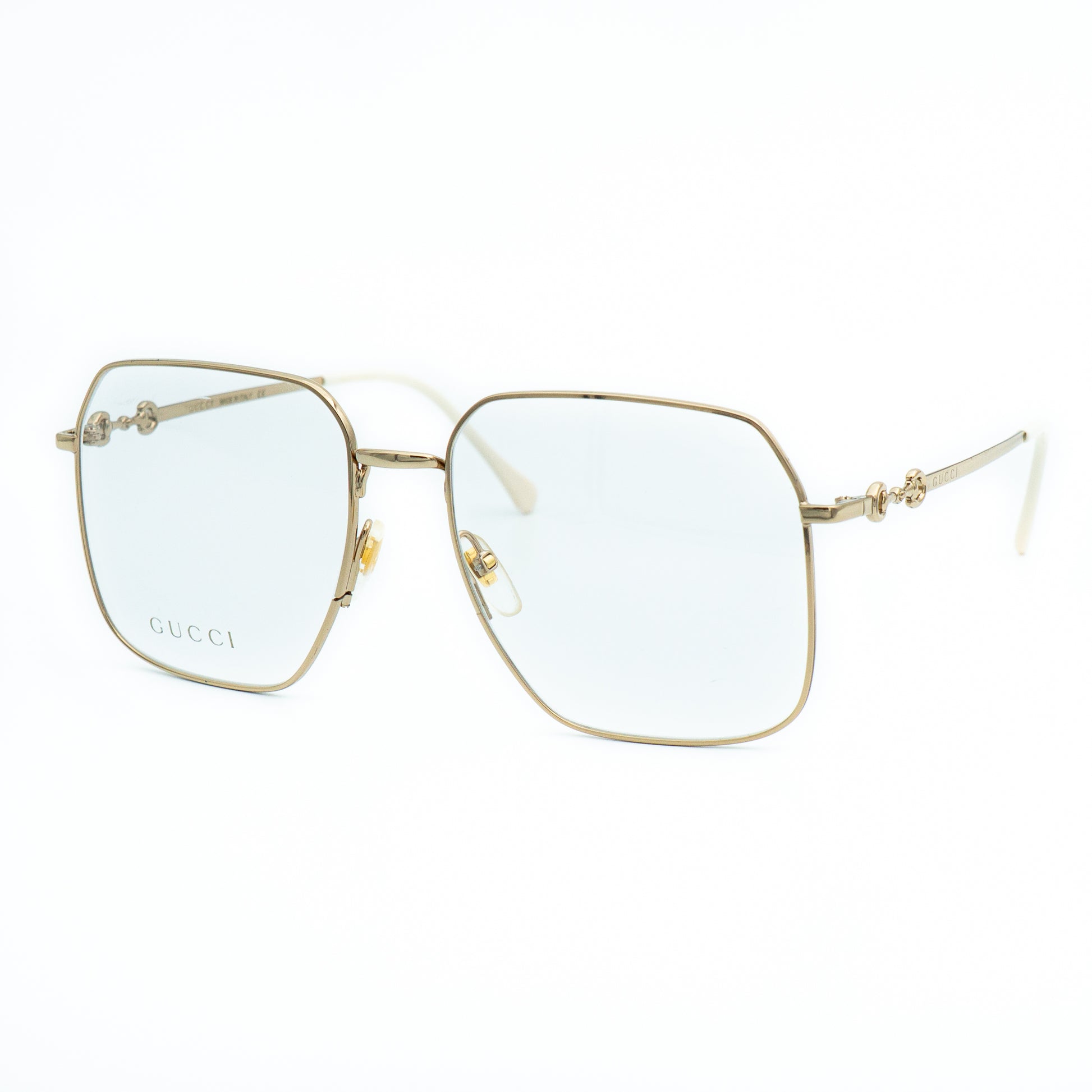 GUCCI GG0952O Gold Metal Oversized Eye Glasses Frame