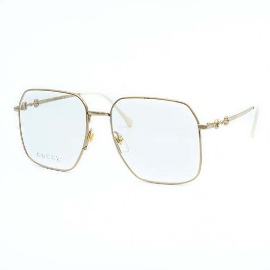 GUCCI GG0952O Gold Metal Oversized Eye Glasses Frame