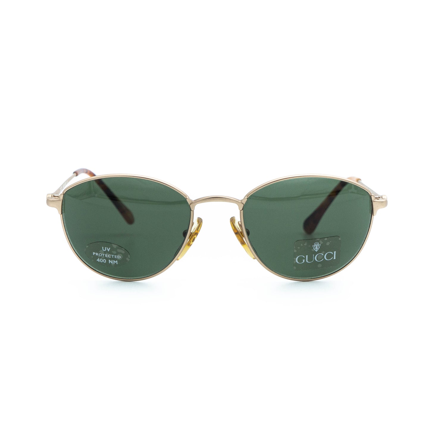 GUCCI GG 1236/S Gold Round Metal Sunglasses Vintage