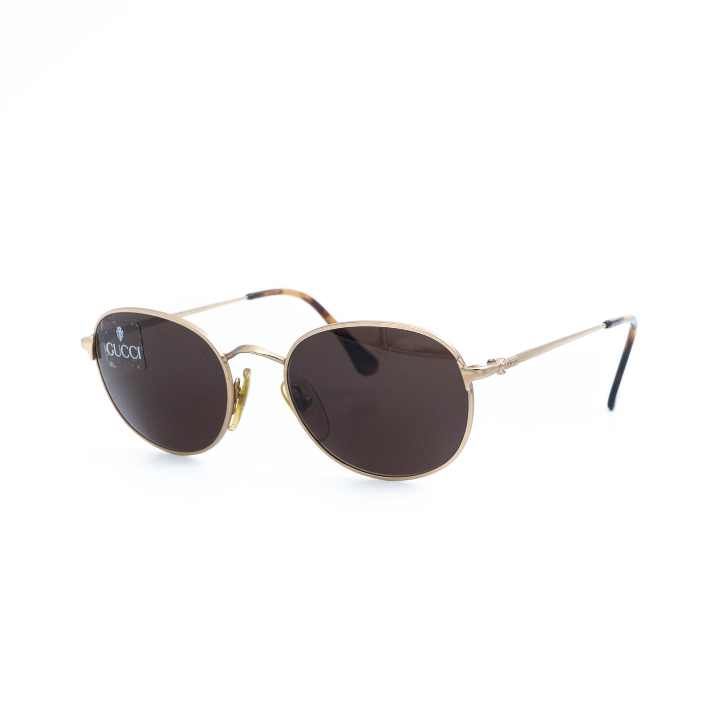 GUCCI GG 1246/S Gold Round Metal Sunglasses Vintage