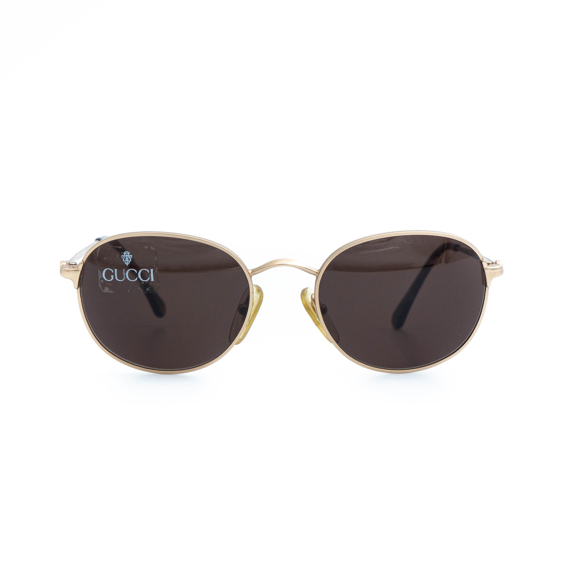 GUCCI GG 1246/S Gold Round Metal Sunglasses Vintage