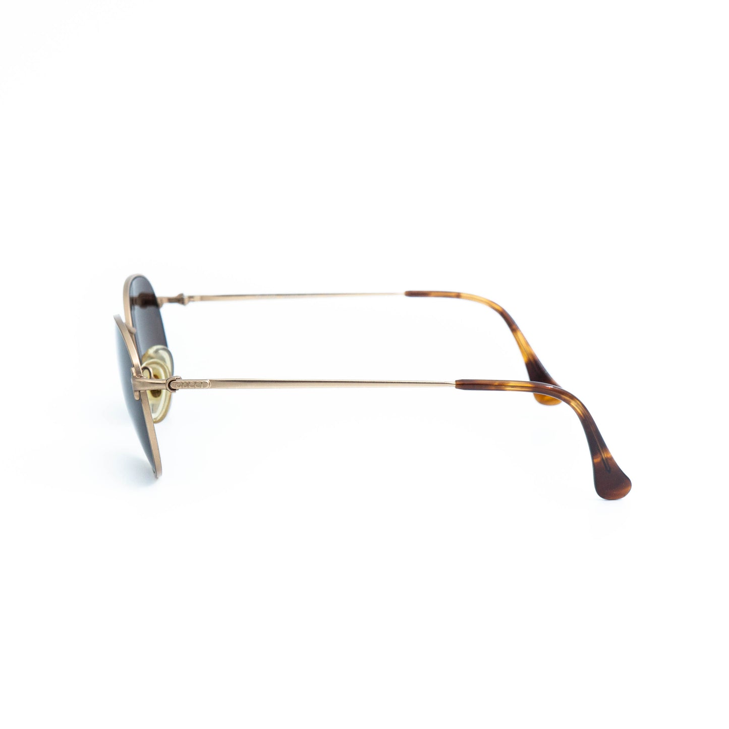 GUCCI GG 1246/S Gold Round Metal Sunglasses Vintage
