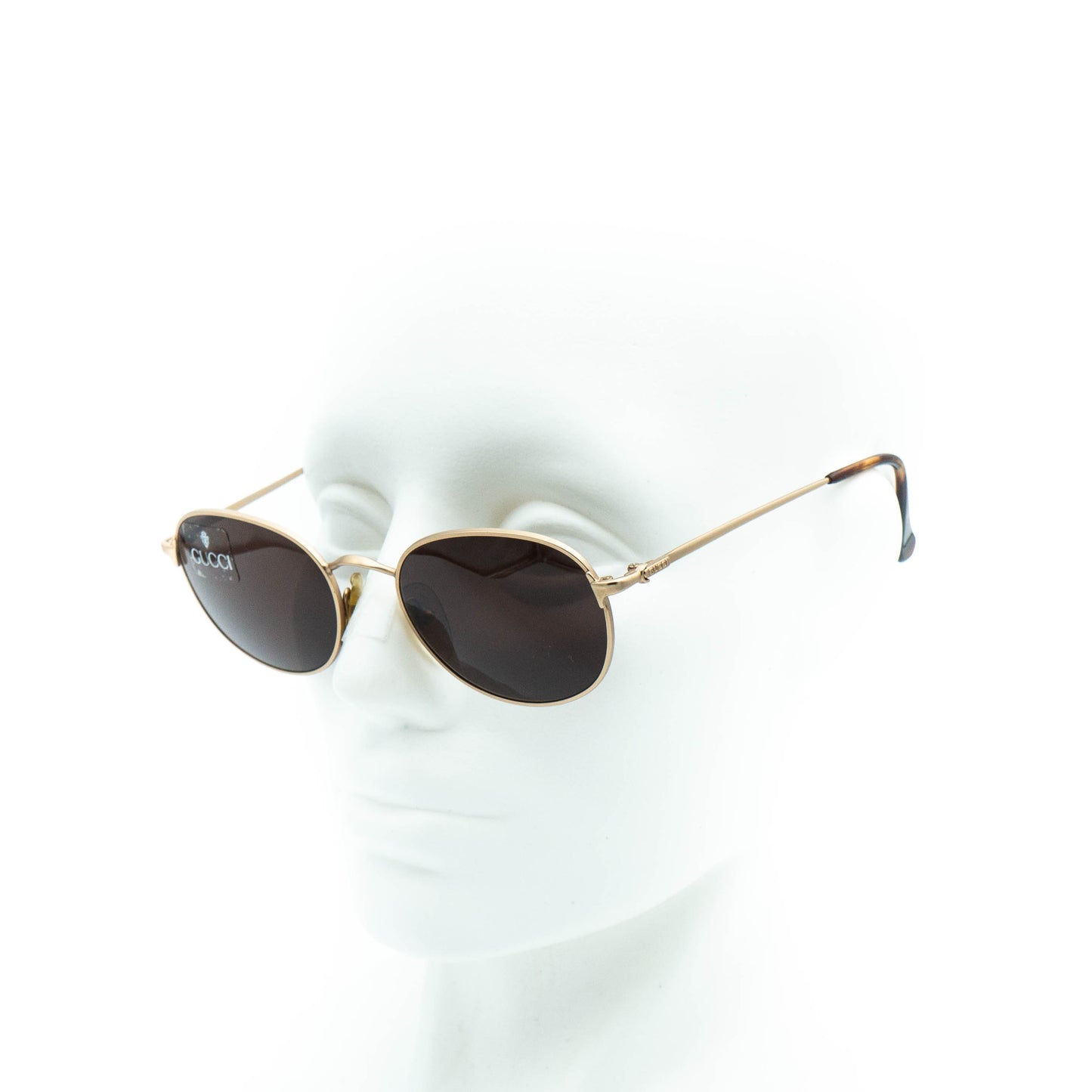 GUCCI GG 1246/S Gold Round Metal Sunglasses Vintage