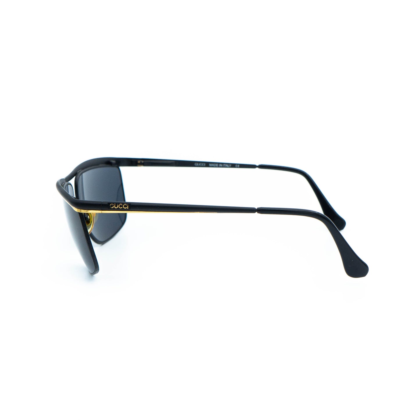 GUCCI GG 1255/S Black Metal Sunglasses Vintage