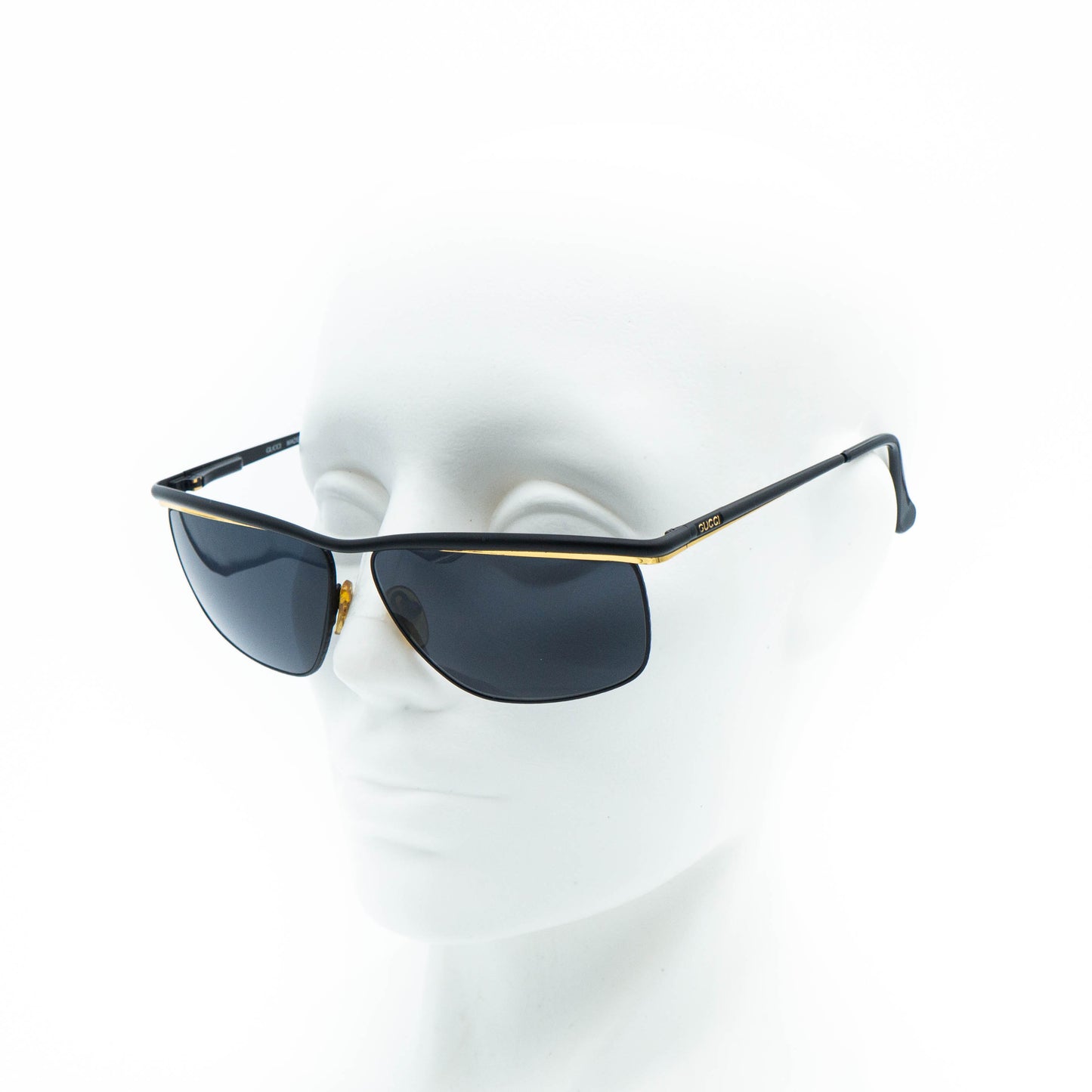 GUCCI GG 1255/S Black Metal Sunglasses Vintage