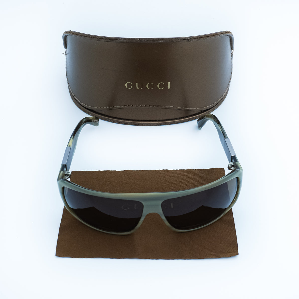 GUCCI GG 1561 Silver Mask Sunglasses Vintage