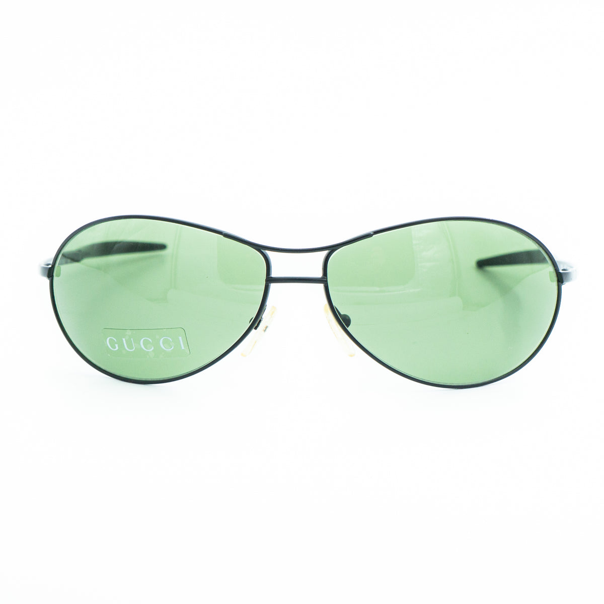 GUCCI GG 1662/S Green Oval Sunglasses Vintage