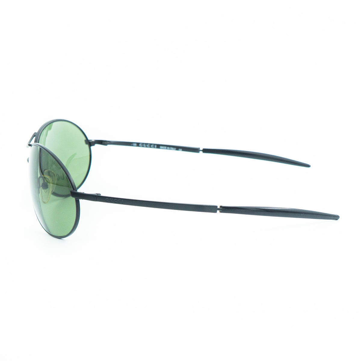 GUCCI GG 1662/S Green Oval Sunglasses Vintage