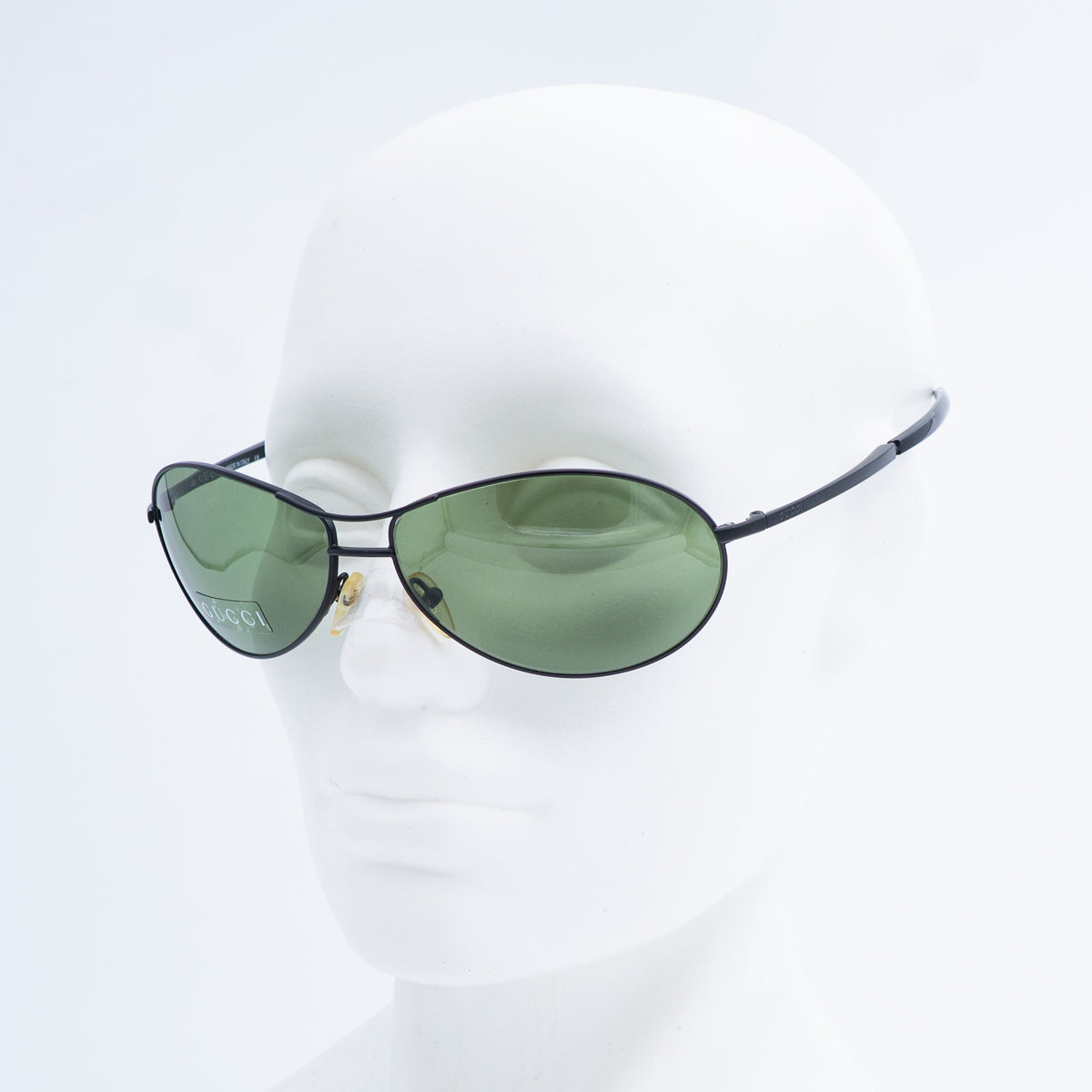 GUCCI GG 1662/S Green Oval Sunglasses Vintage