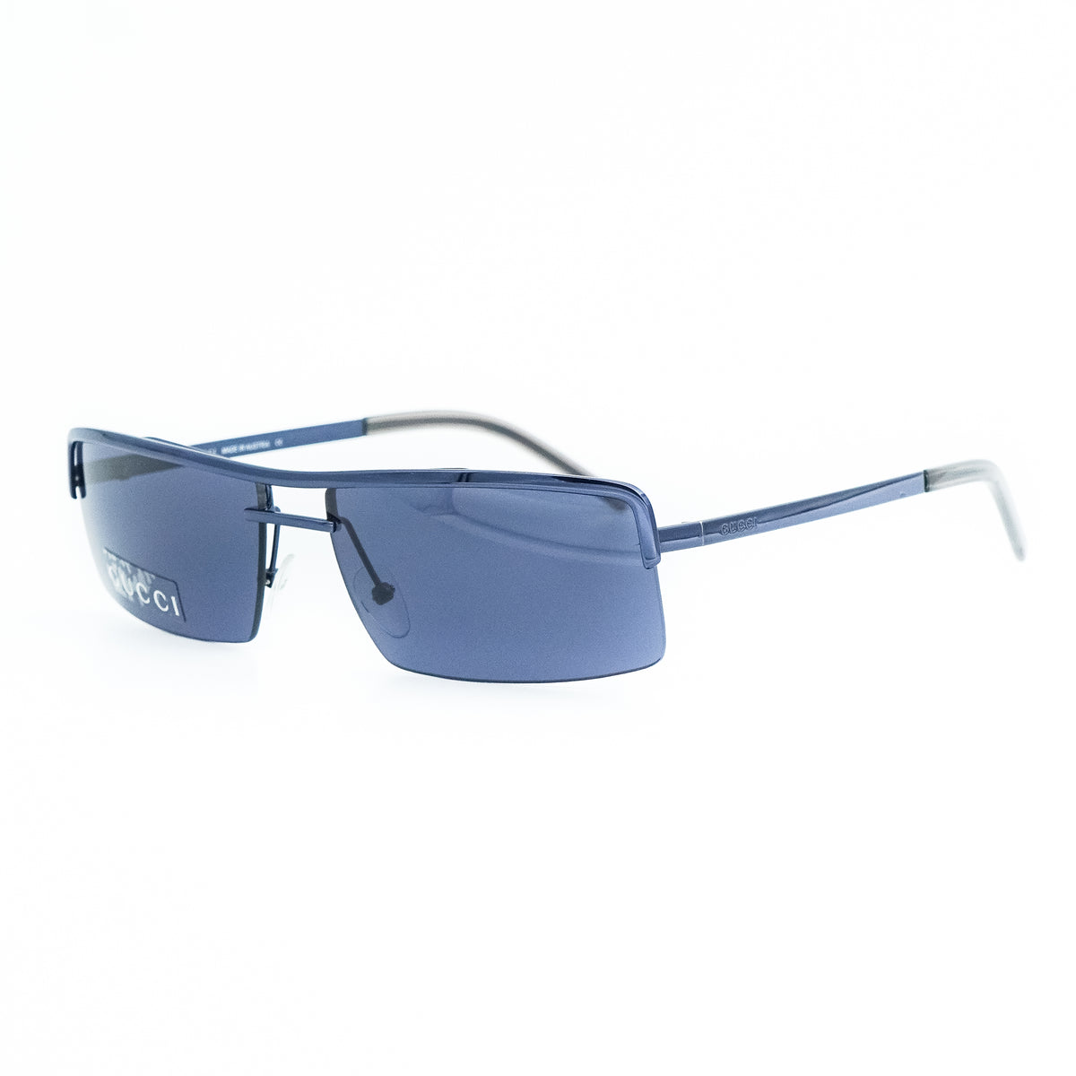 GUCCI GG 1679 Rimless Blue Sunglasses Vintage