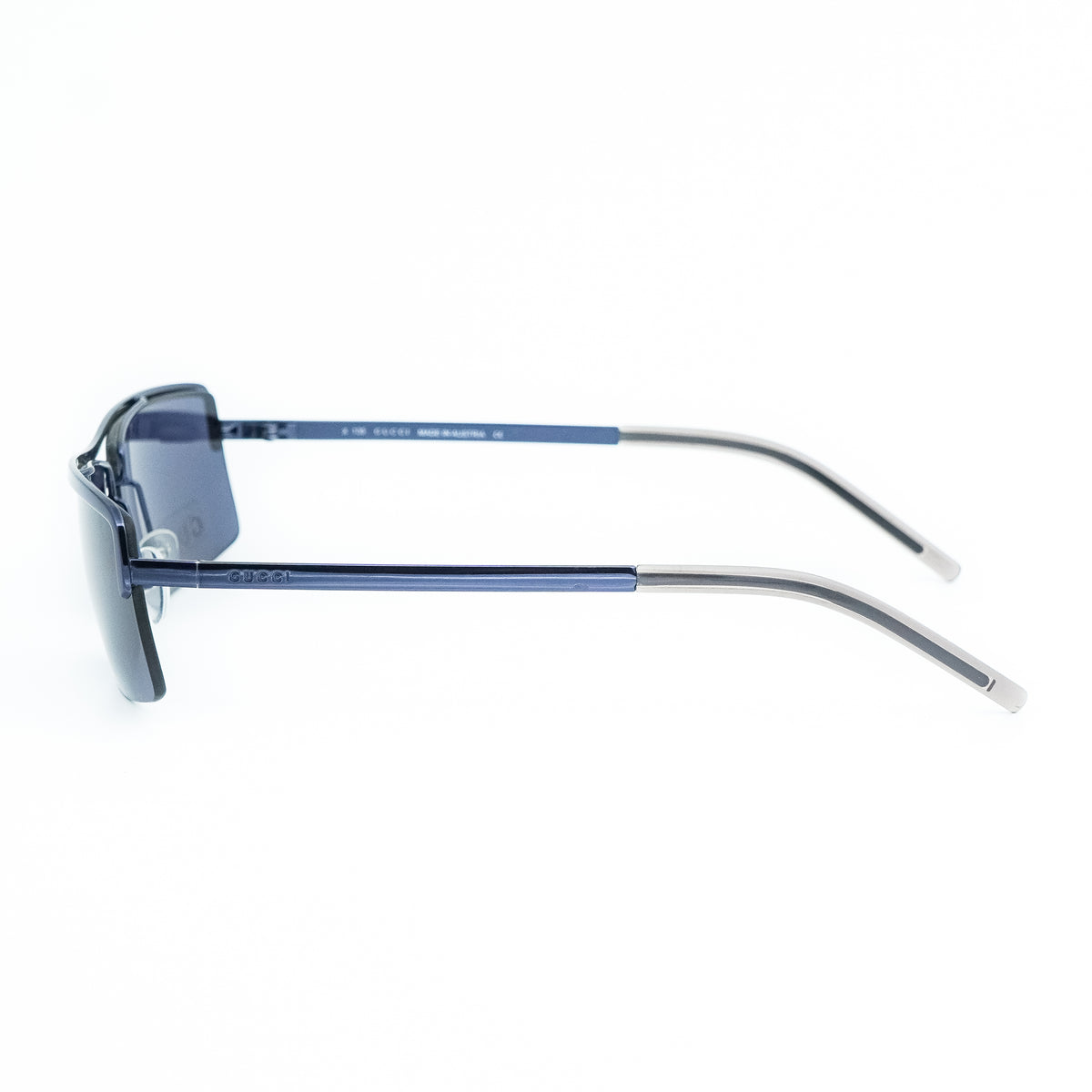 GUCCI GG 1679 Rimless Blue Sunglasses Vintage