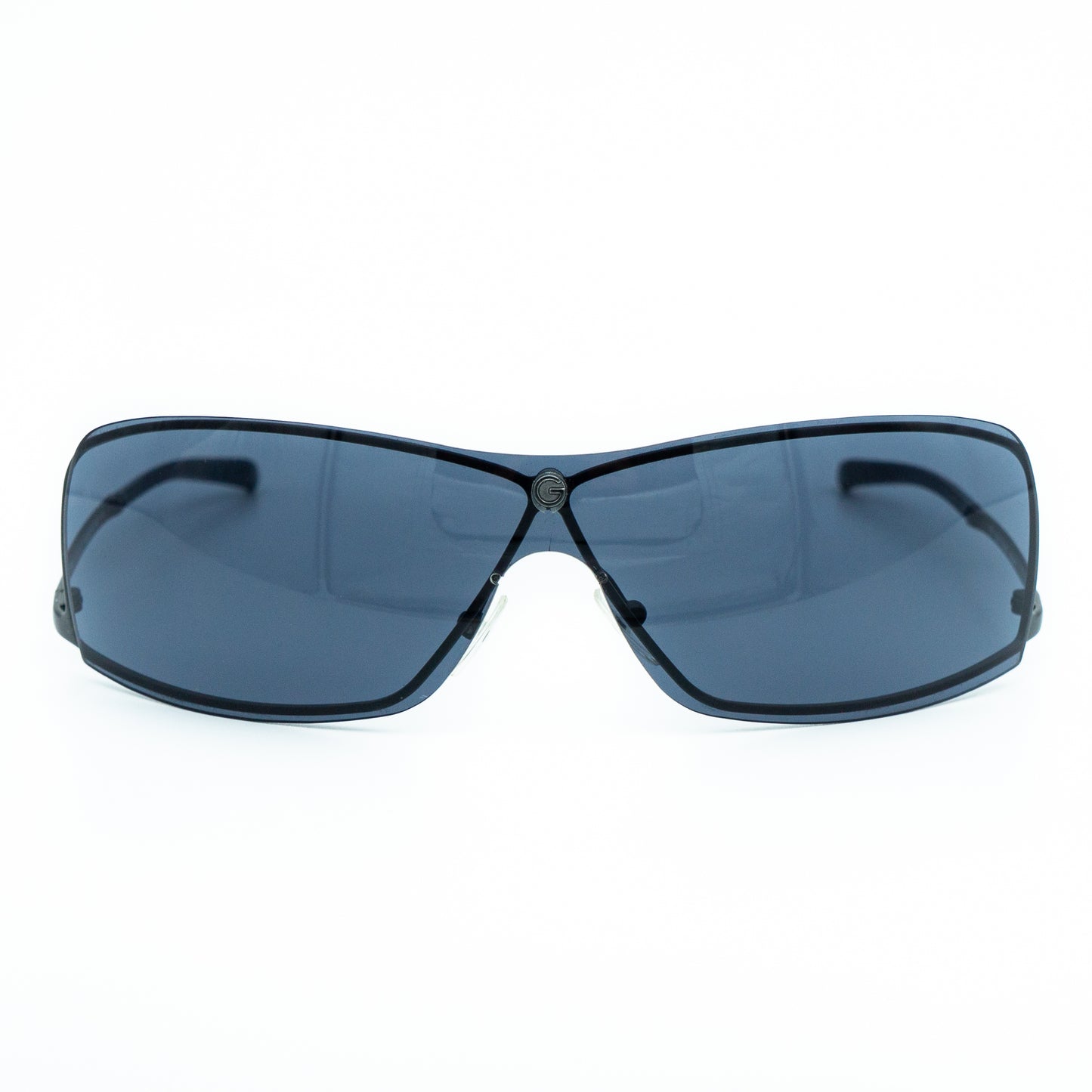GUCCI GG 1709/S Black Shield Rimless Sunglasses Vintage