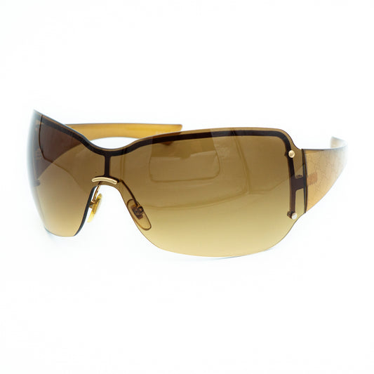 GUCCI GG 1825/S Brown Shield Mask Sunglasses Vintage